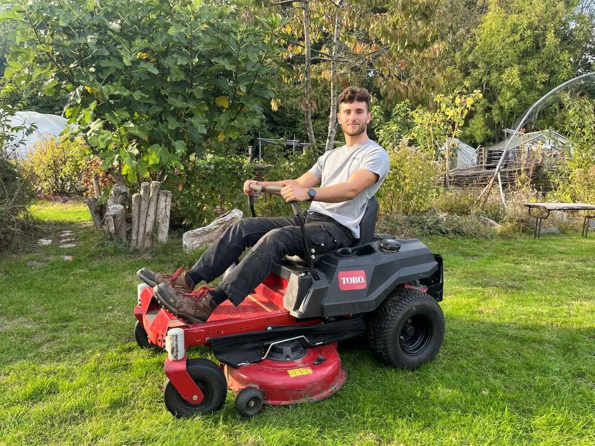 Olivier op professionele mulchmaaier machine