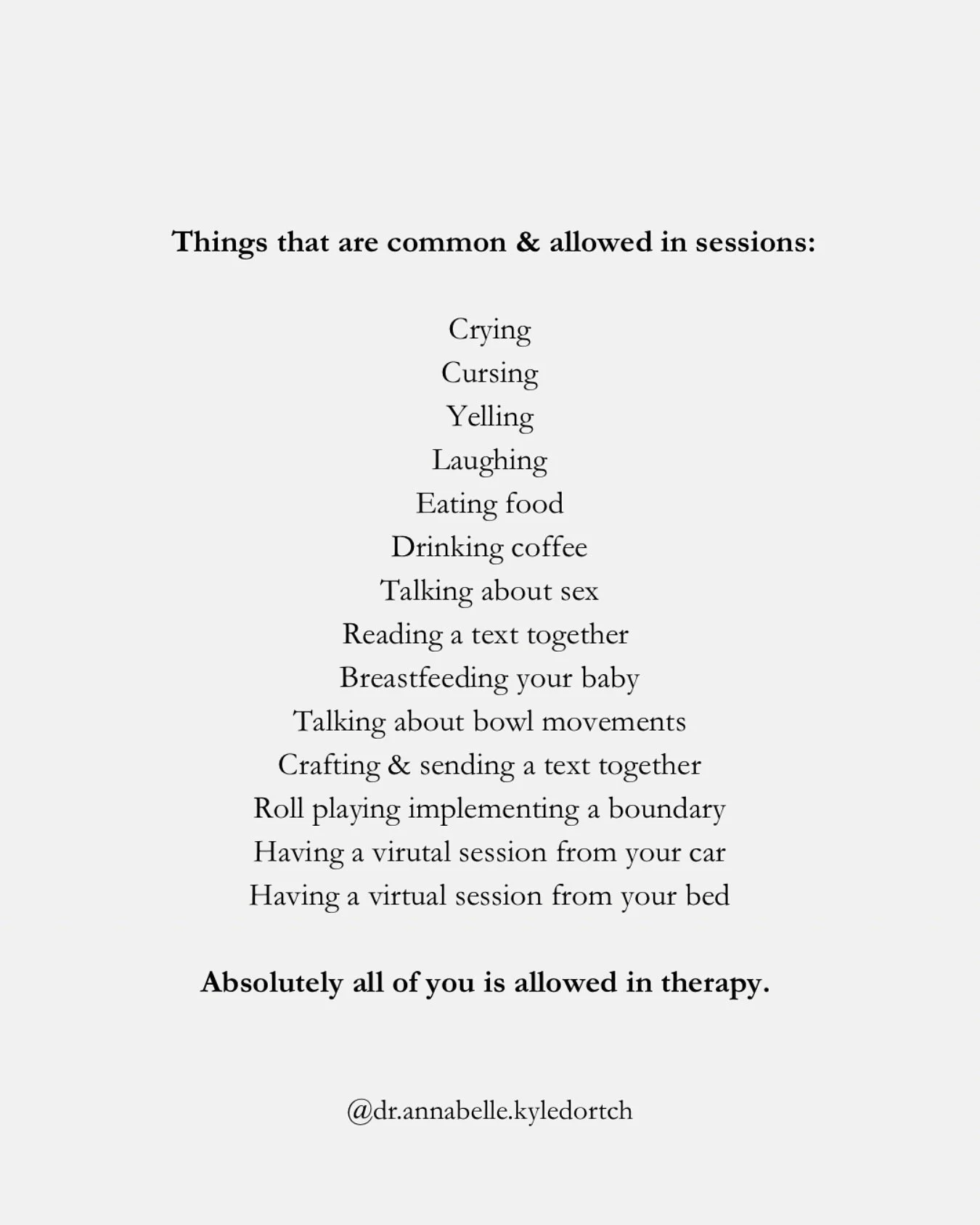 When you feel safe enough to bring more and more of your whole human self to therapy, the richer the work gets❤️&zwj;🩹

#therapy #therapist #losangelestherapy #losangelestherapist
