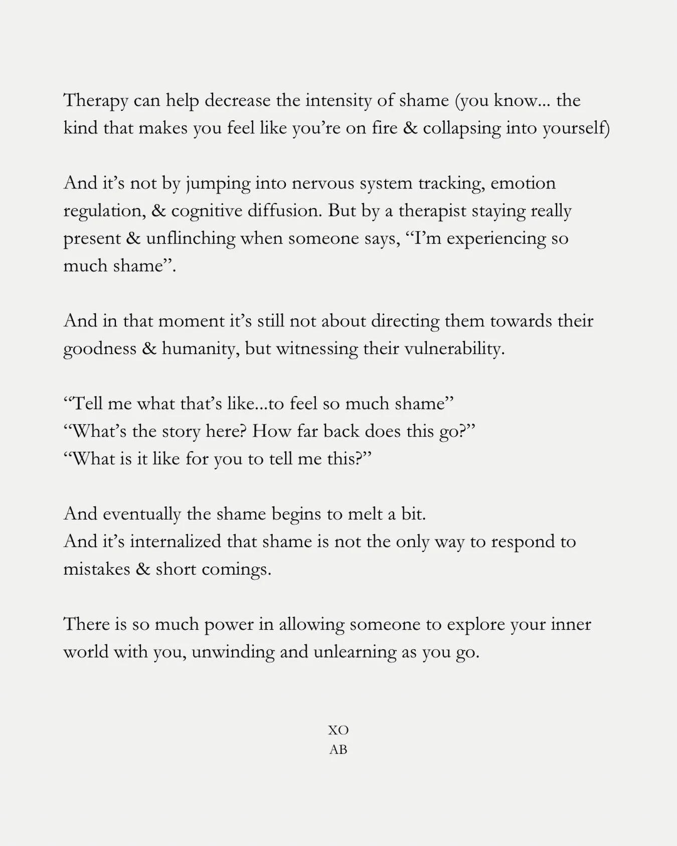 Morning thoughts on shame❤️&zwj;🩹

#shame #therapy #therapist