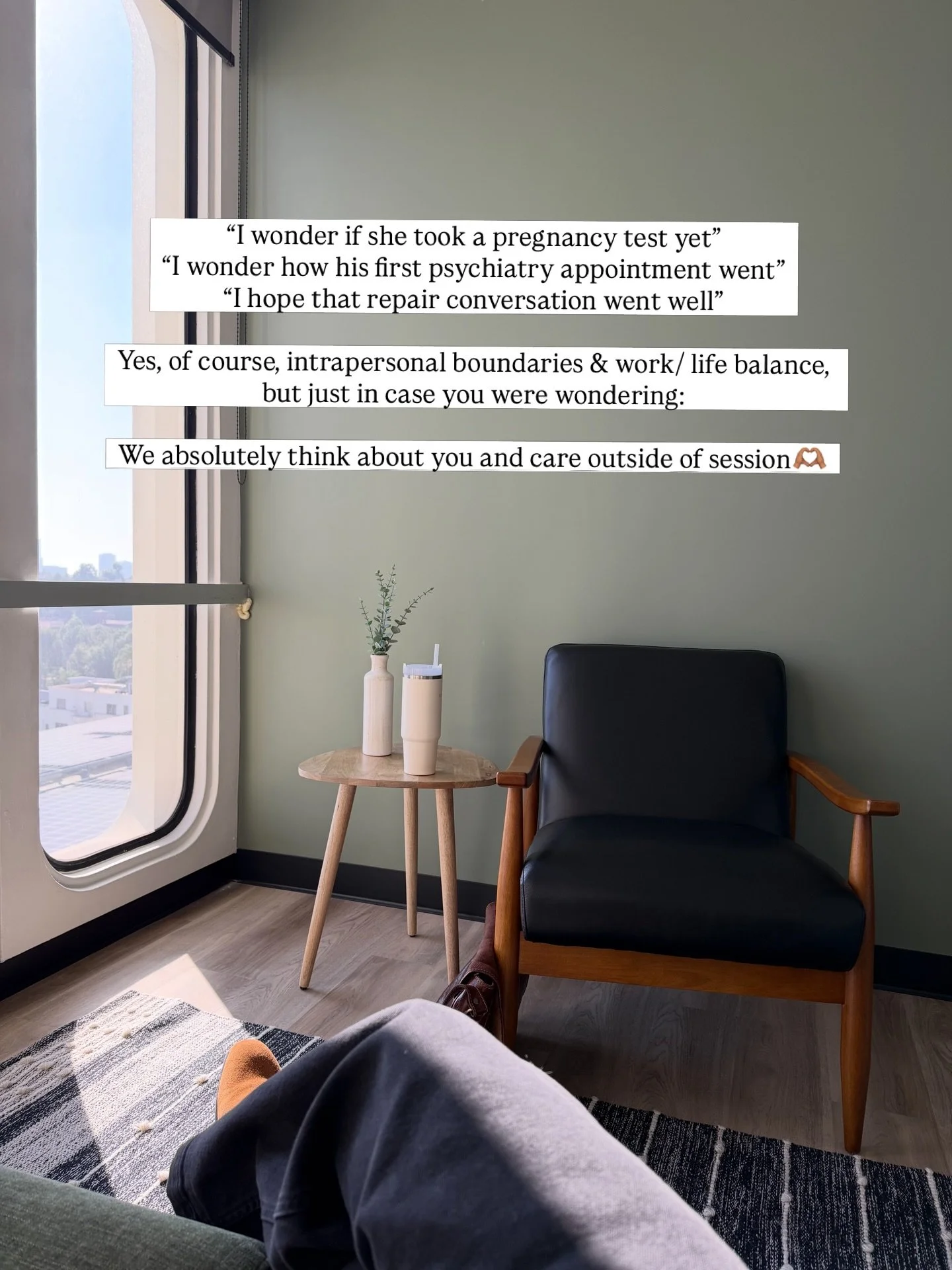 Caring for &amp; cheering you on always in session or out of session, current client or past client💜

(Obligatory reminder that these statements are thoughts I&rsquo;ve had over the past 10 years and not necessarily about specific, current clients)
