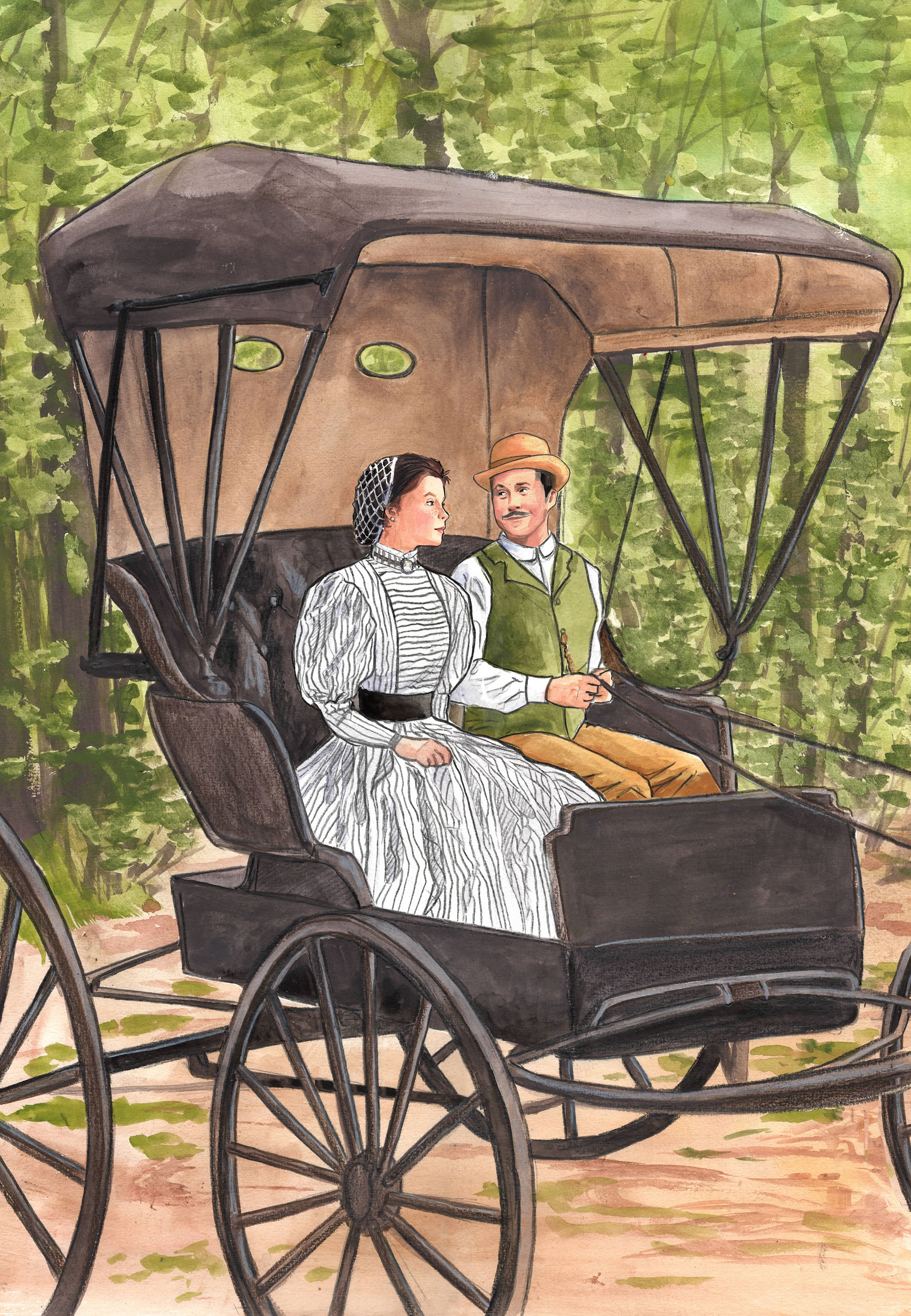 Emeline & Andrew in the Carriage.png