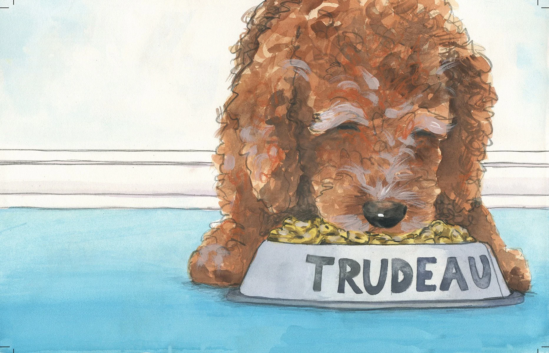 Watercolor illustration from Trudeau's Magic Box