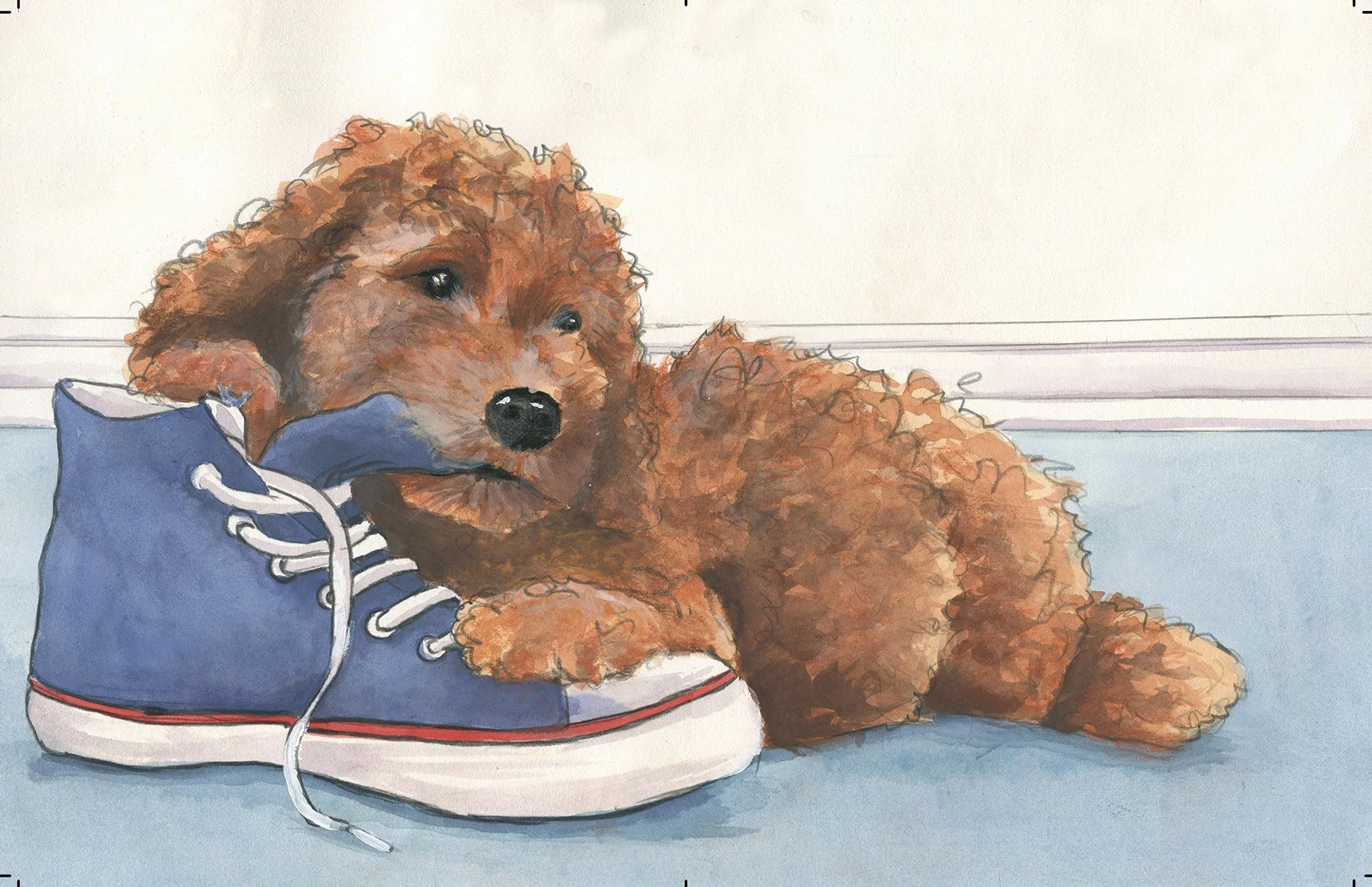 Watercolor illustration from Trudeau's Magic Box