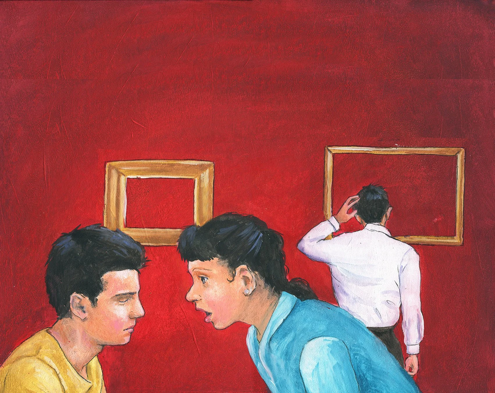 Painting in the Dark red wall.jpg