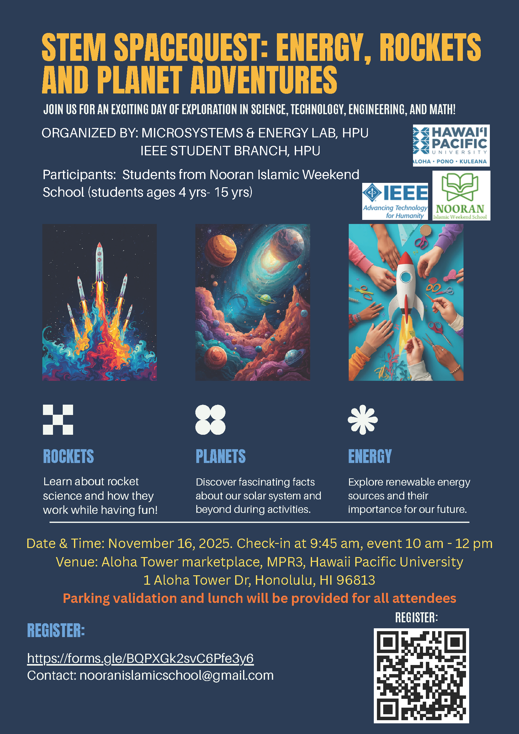 STEM SPACEQUEST: ENERGY, ROCKETS AND PLANET ADVENTURES