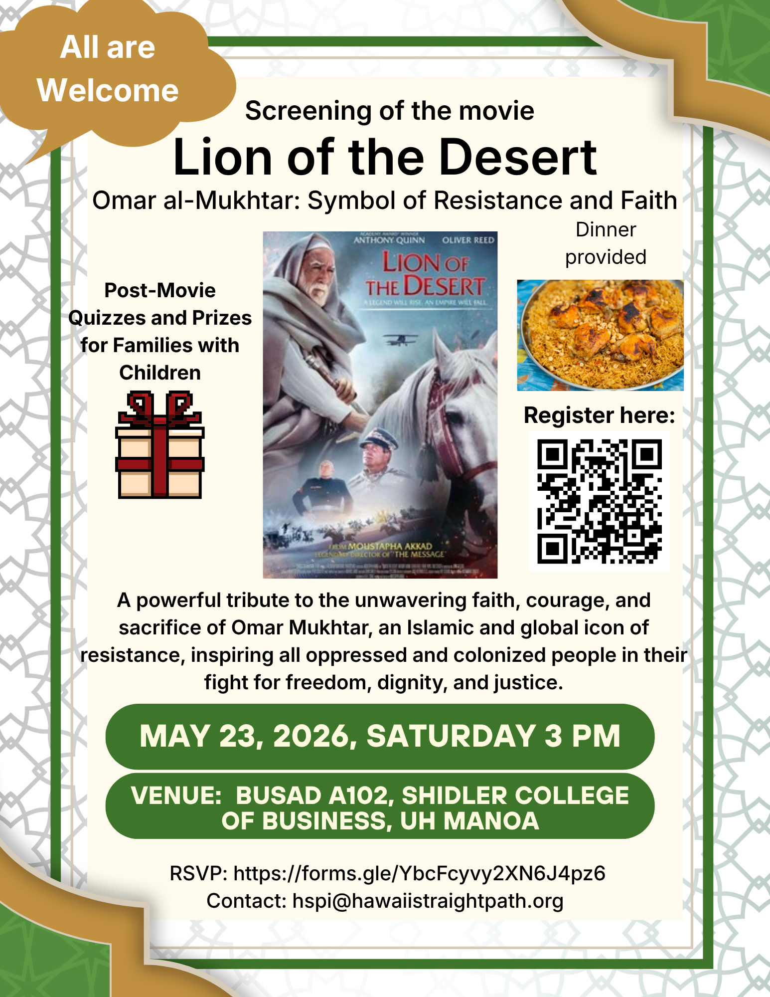 Movie Night: The Lion of the Desert- Omar al-Mukhtar