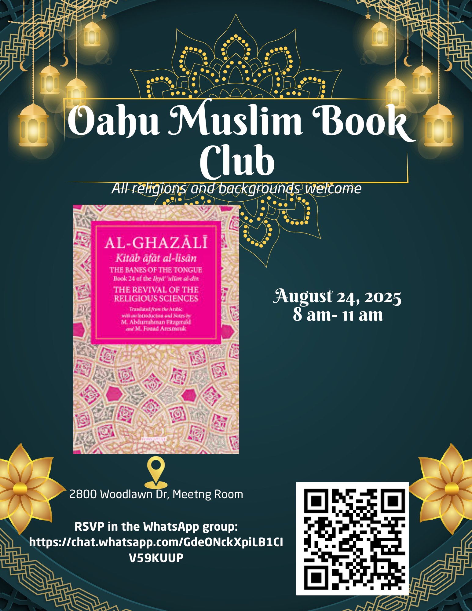 Oahu Muslim Book Club August 2025