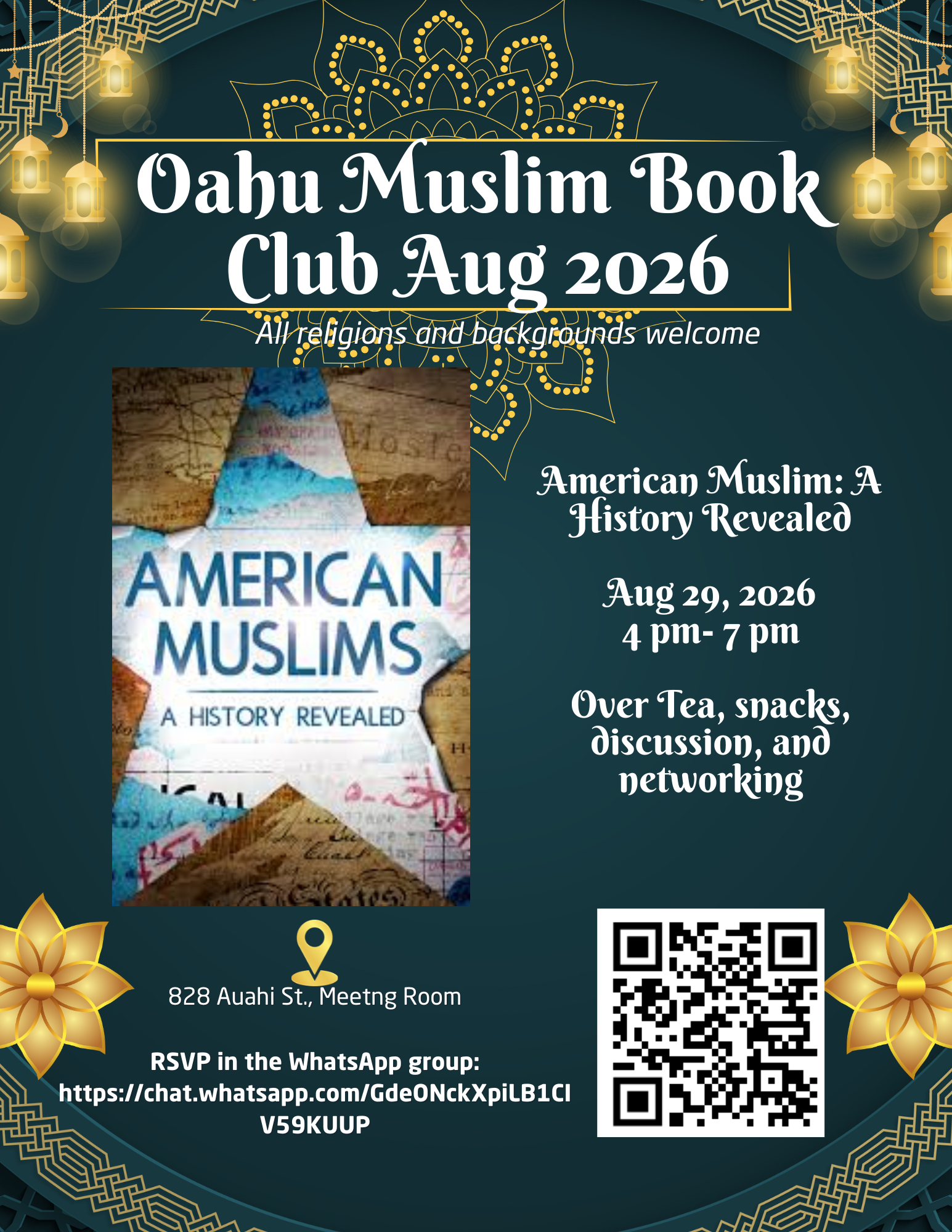 Oahu Muslim Book Club Aug 2026