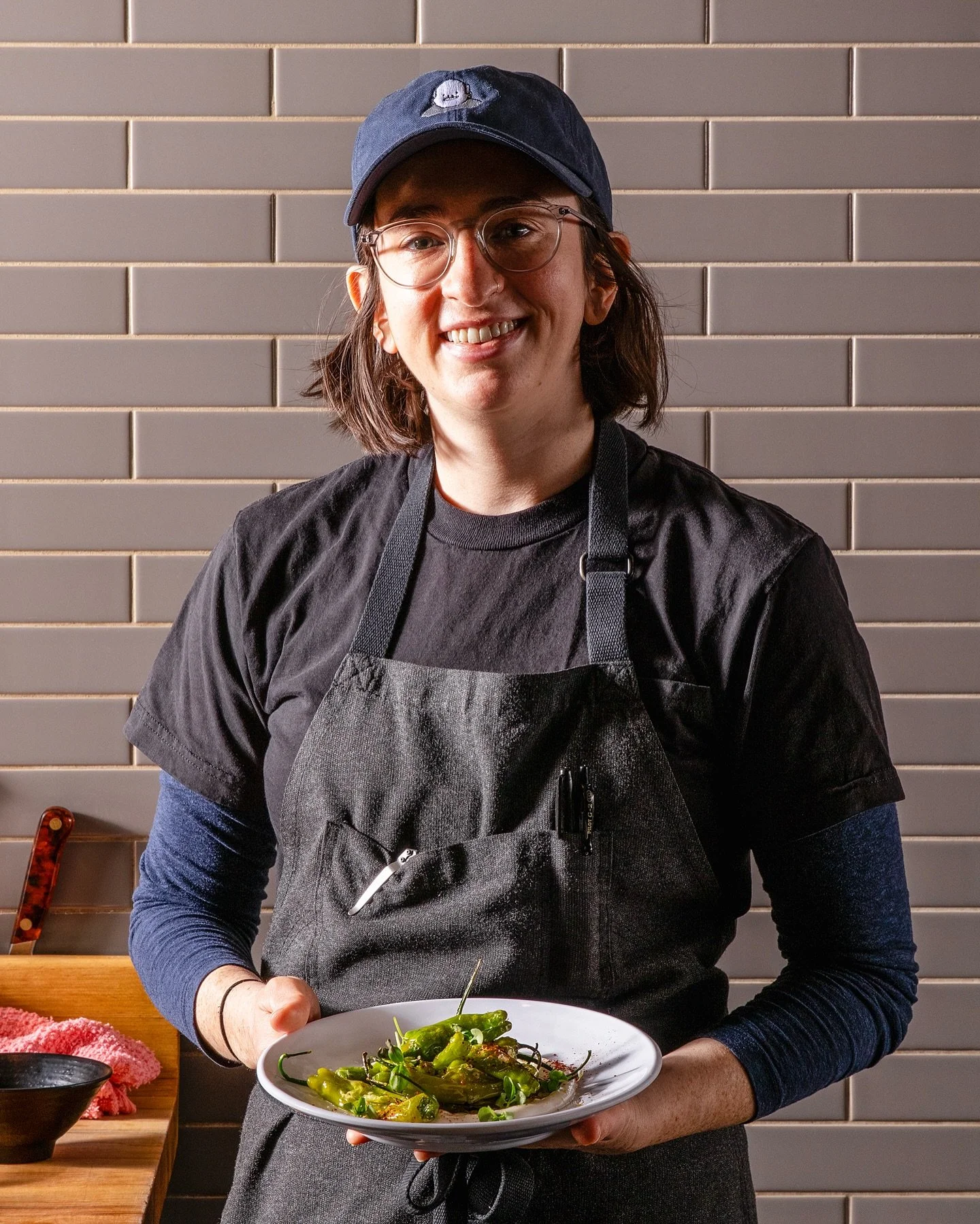 Executive Sous Chef Emily and Sous Chef Karen, hooking up a couple menu favorites of the moment. Swipe through for a taste, read below for the details.

Fried shishitos with honey butter, crema, and sesame. Blistered, a little sweet, a little heat, c
