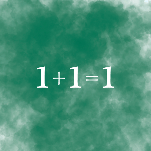 When one plus one equals one