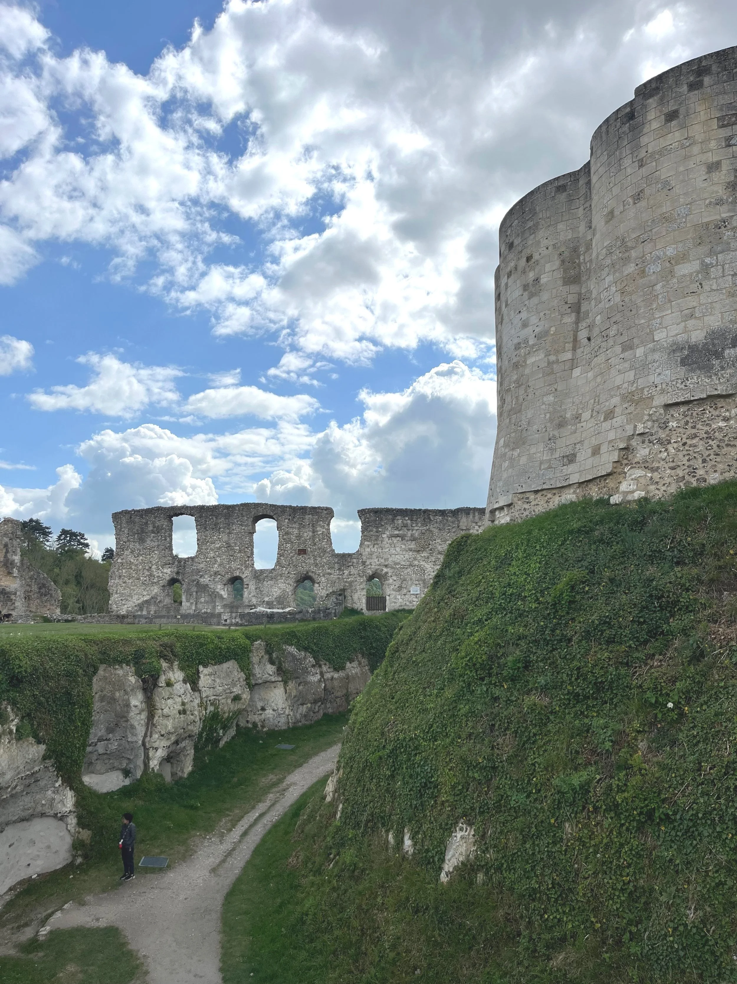 There is a castle on a hill