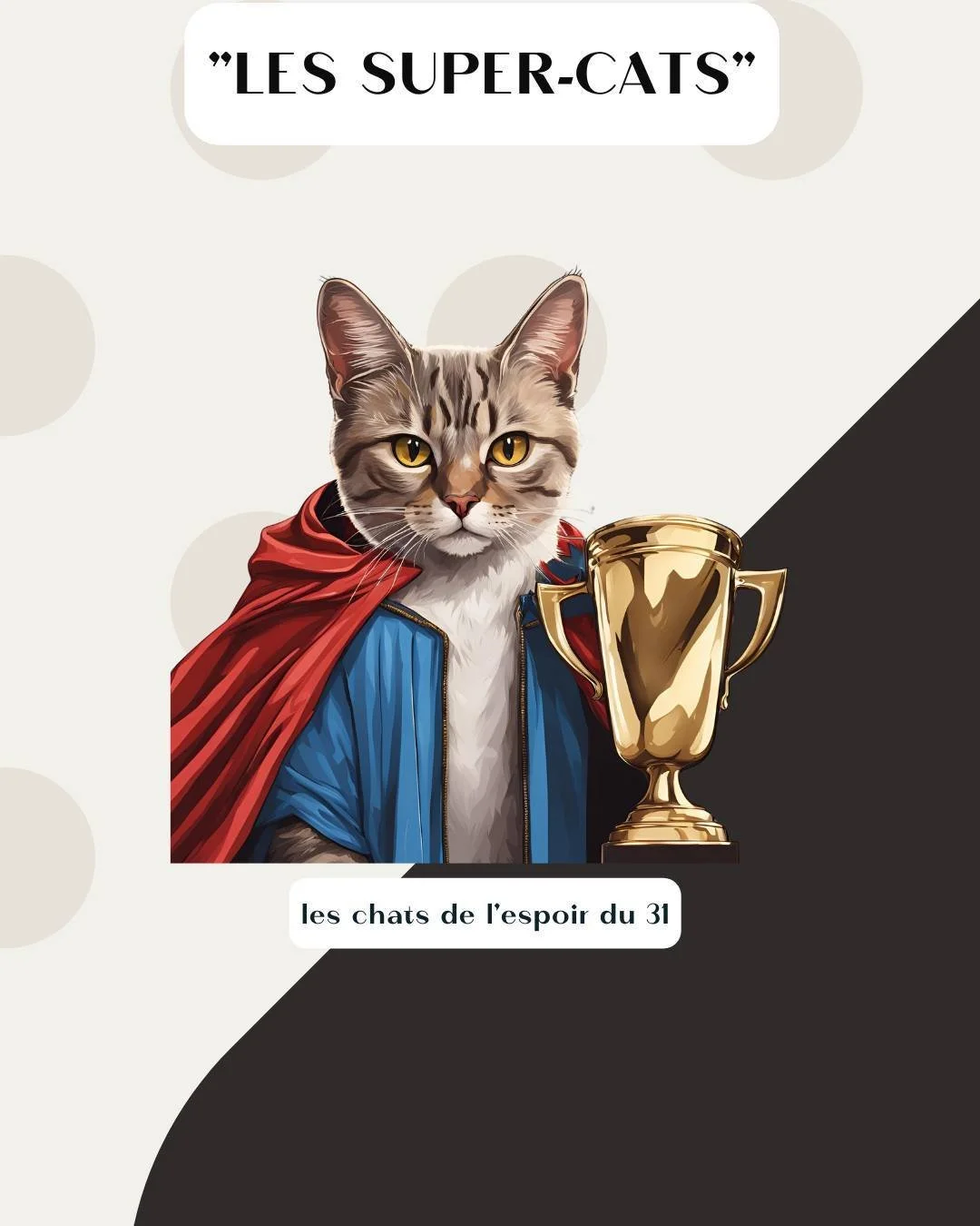 🎉🐾 Les Super-Cats sont de retour !
Saviez-vous que certains chats d&eacute;tiennent des records dignes du Guinness Book ? 🤯

✨ Voici 5 champions f&eacute;lins incroyables :
1️⃣ Cygnus et sa queue de 44 cm 🐈&zwj;⬛
2️⃣ Arcturus, le chat g&eacute;an
