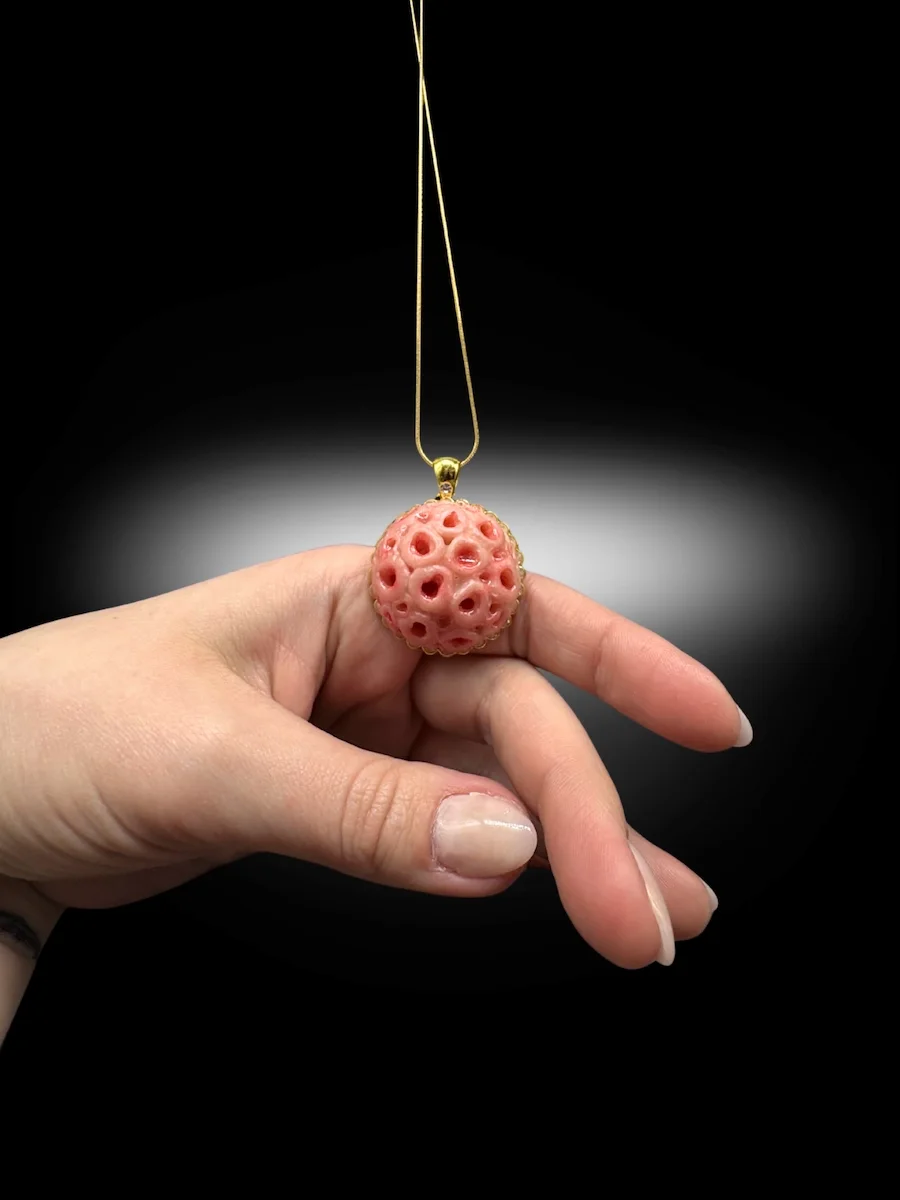 organic textured statement necklace worn showing scale and placement