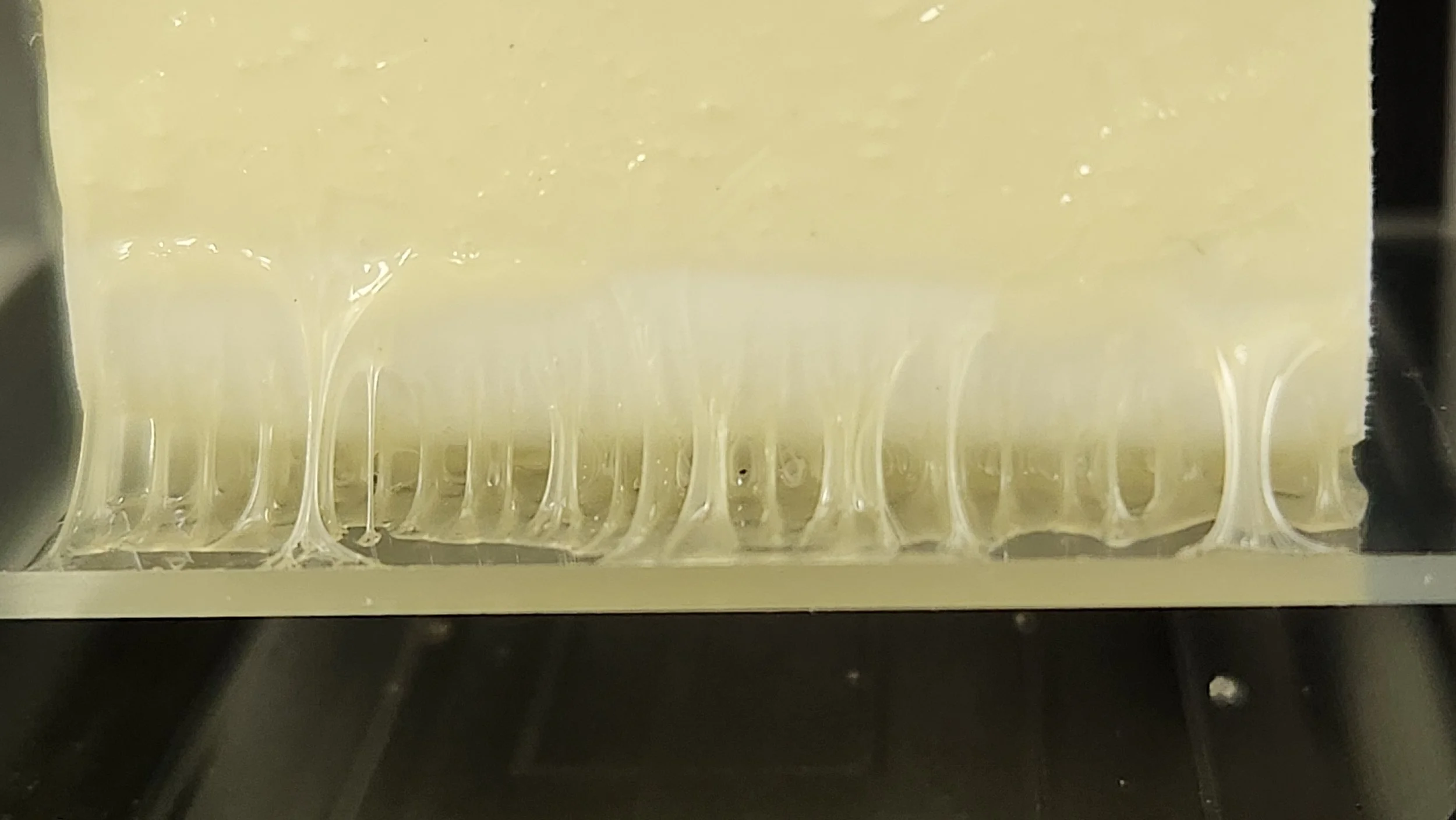 Close-up of our adhesive technology