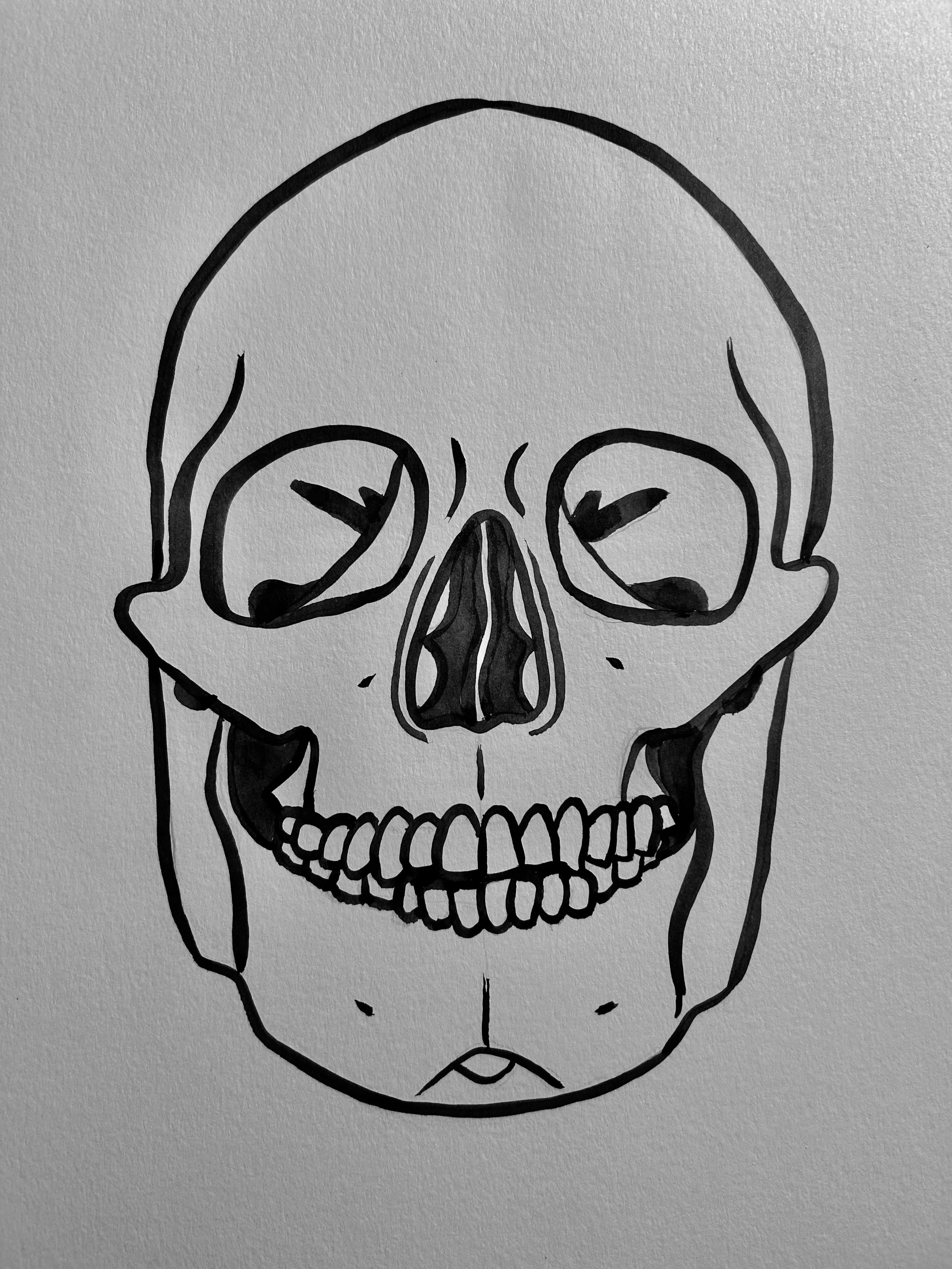Skull Die Cut Sticker
