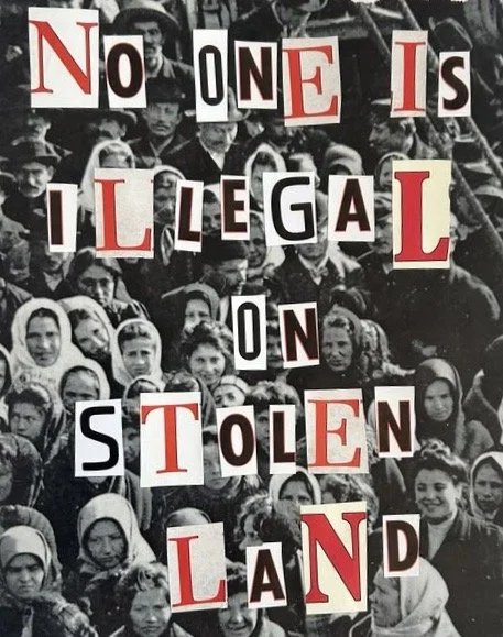 No One Is Illegal On Stolen Land Sticker