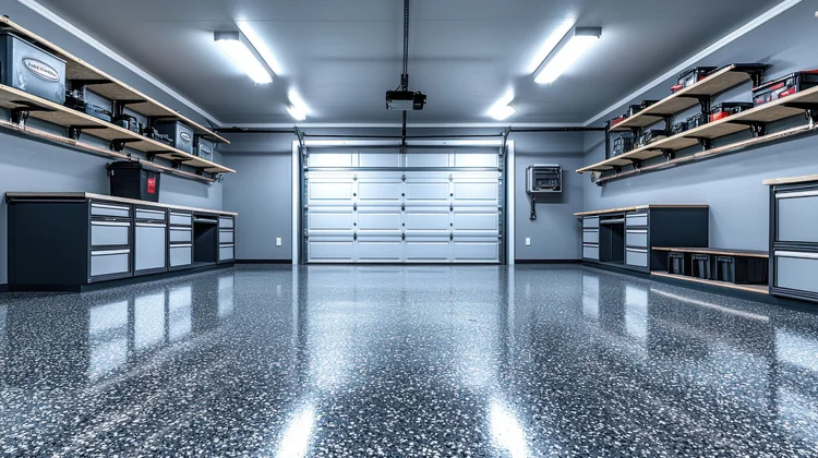 Dream home garage with COAT flooring