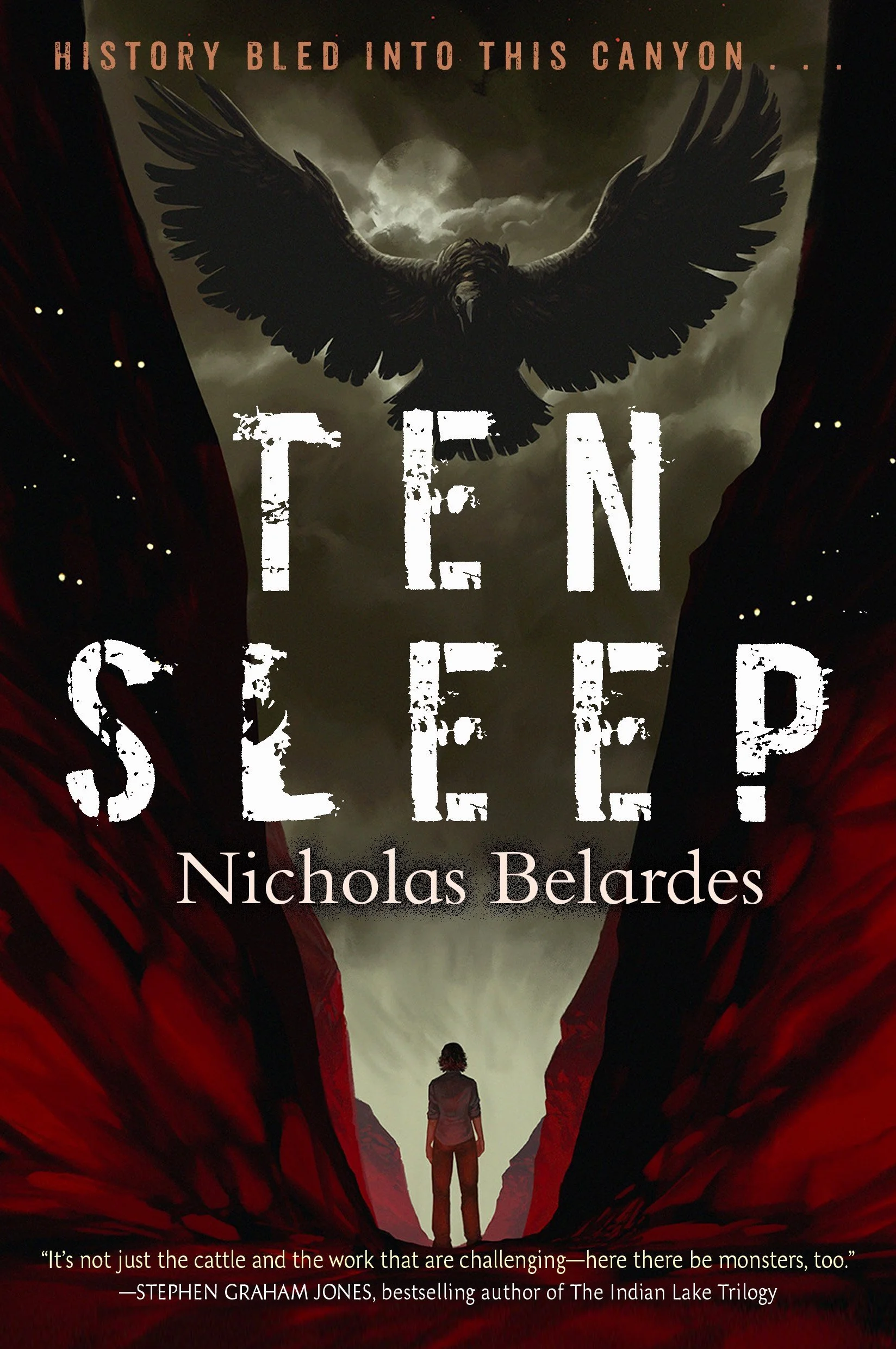 Nicholas Belardes Ten Sleep book cover, art by Brynn Metheney