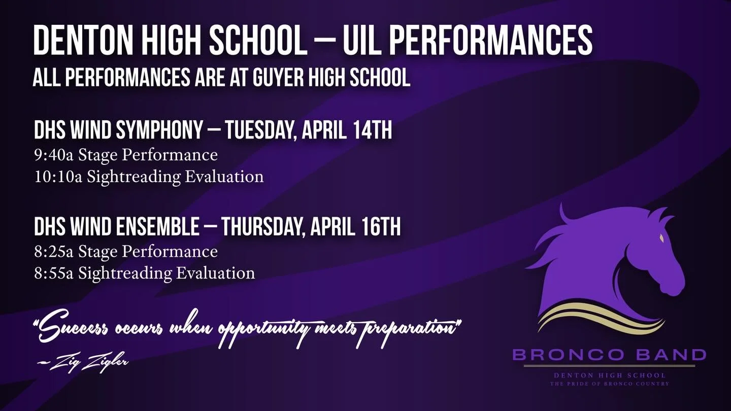 So excited for UIL coming up soon! We hope to see you there!