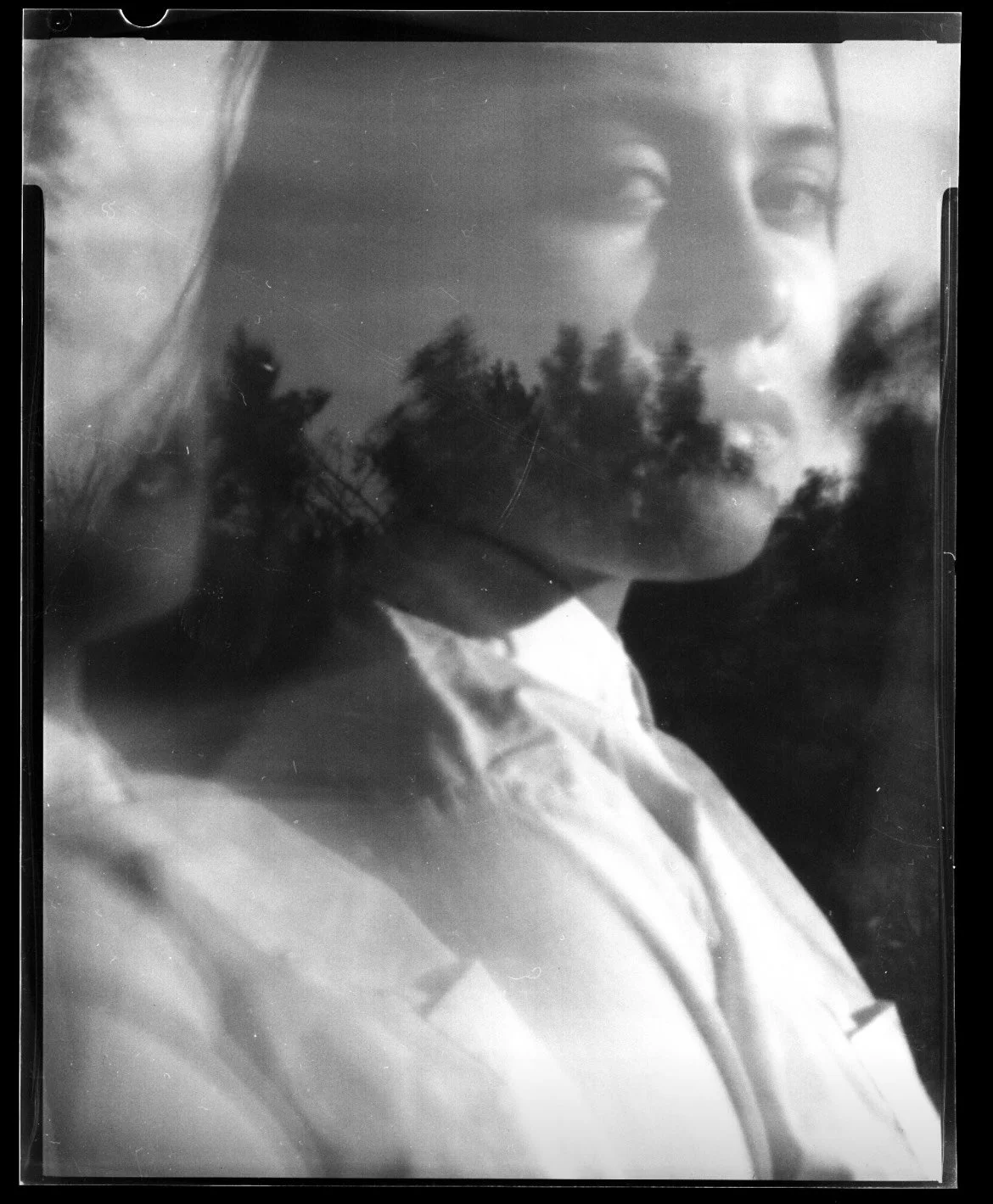 This is the other set of images I took in 2017. The first one is probably my favorite photo I have ever taken, thanks to @miainthesun for modeling! 
These are the raw negatives, no editing was done. This is large format film taken on a pinhole camera