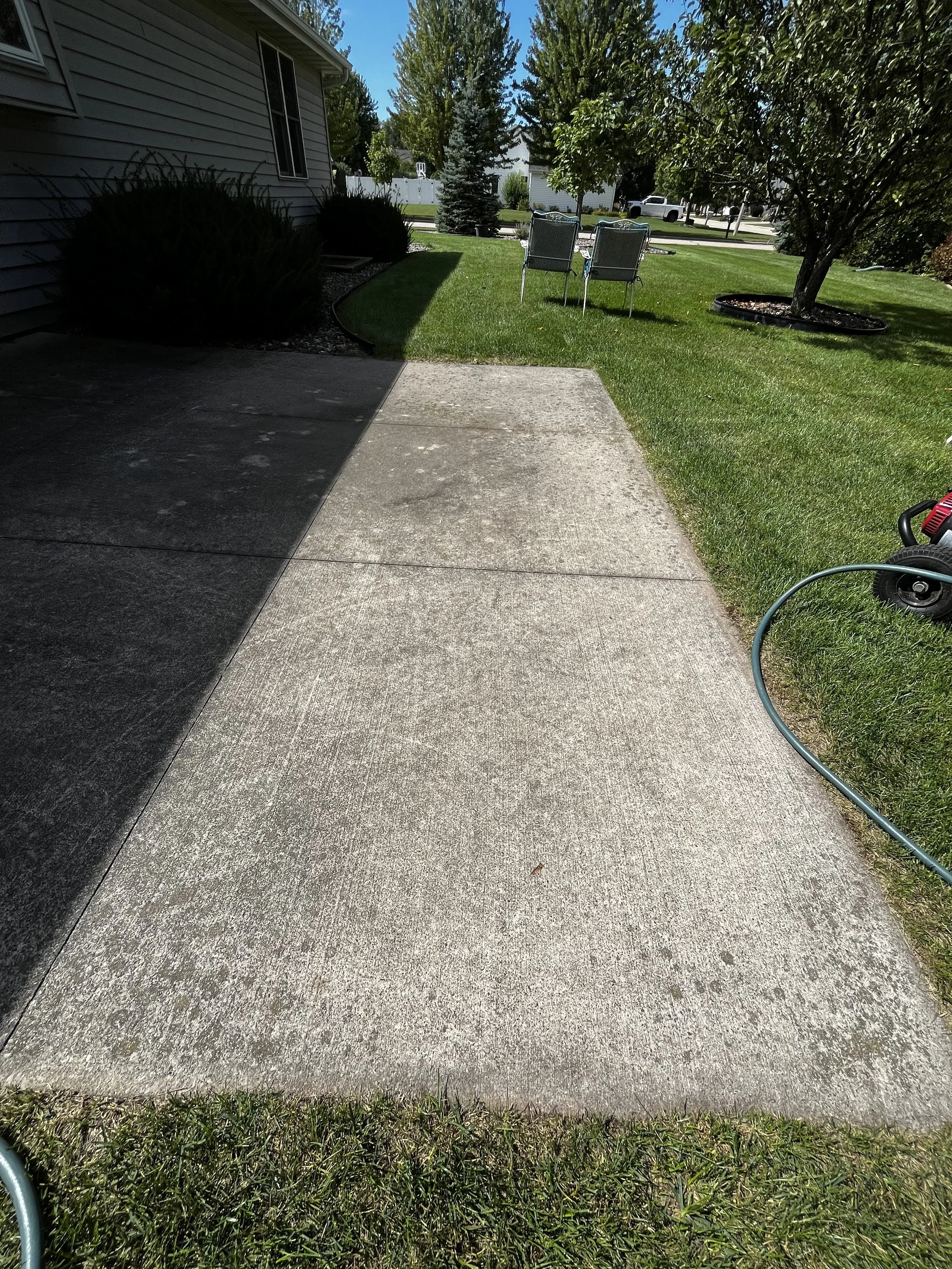 pressure wash patio