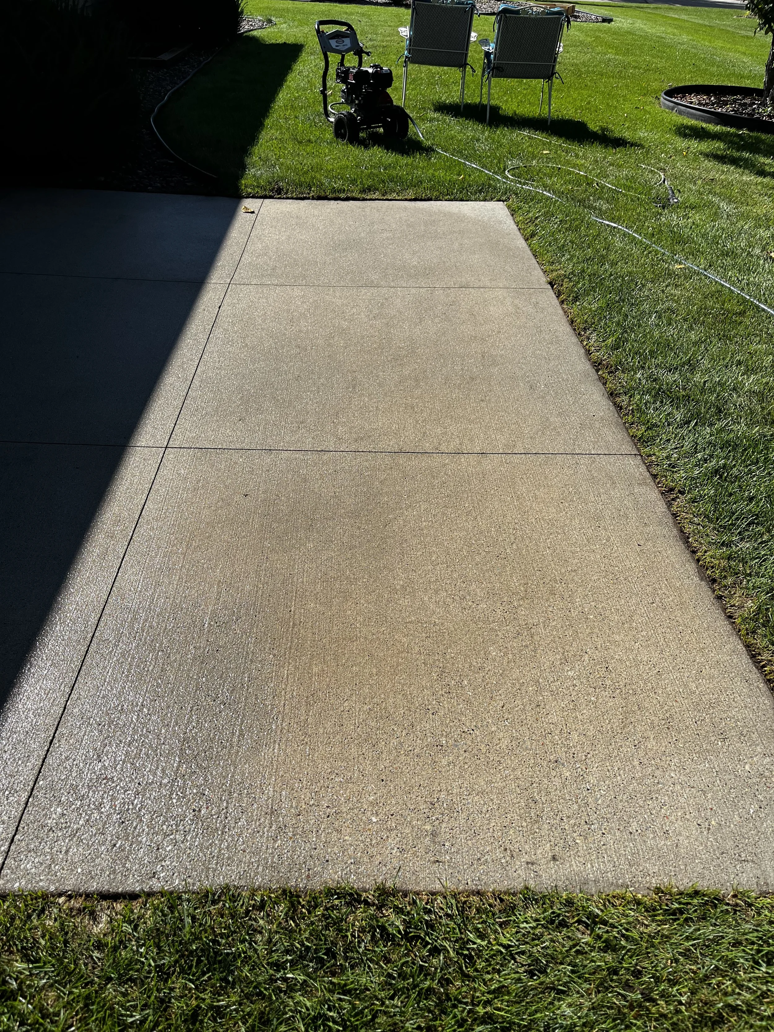 pressure washing patio