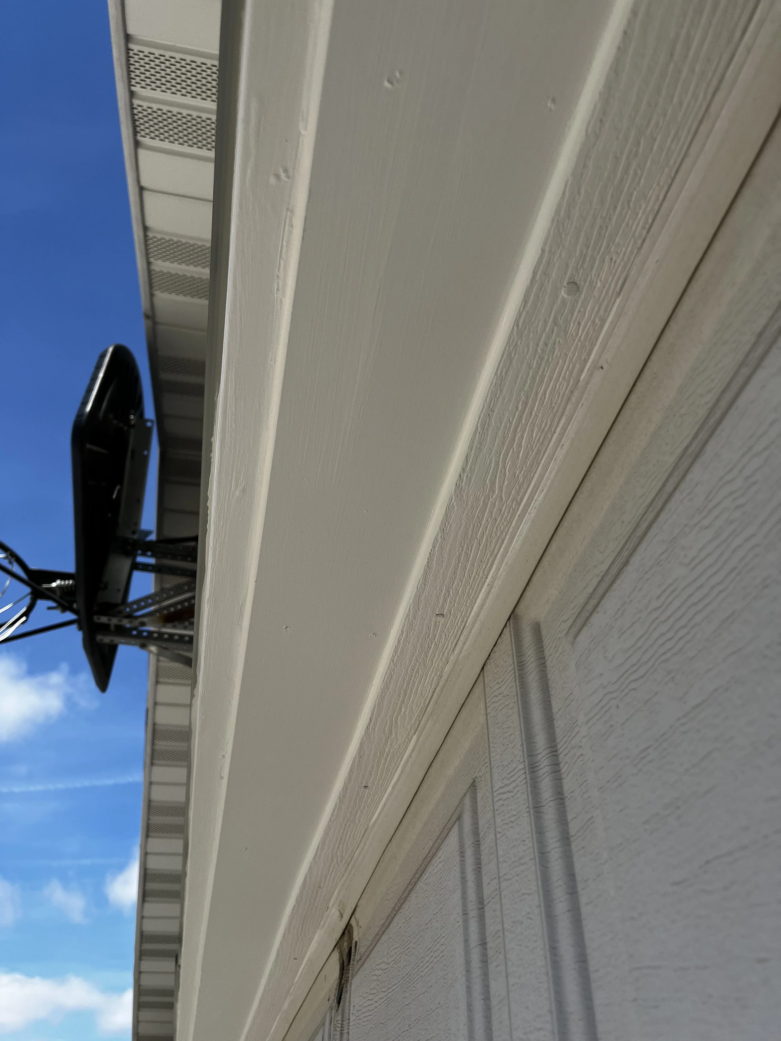 new garage opening trim