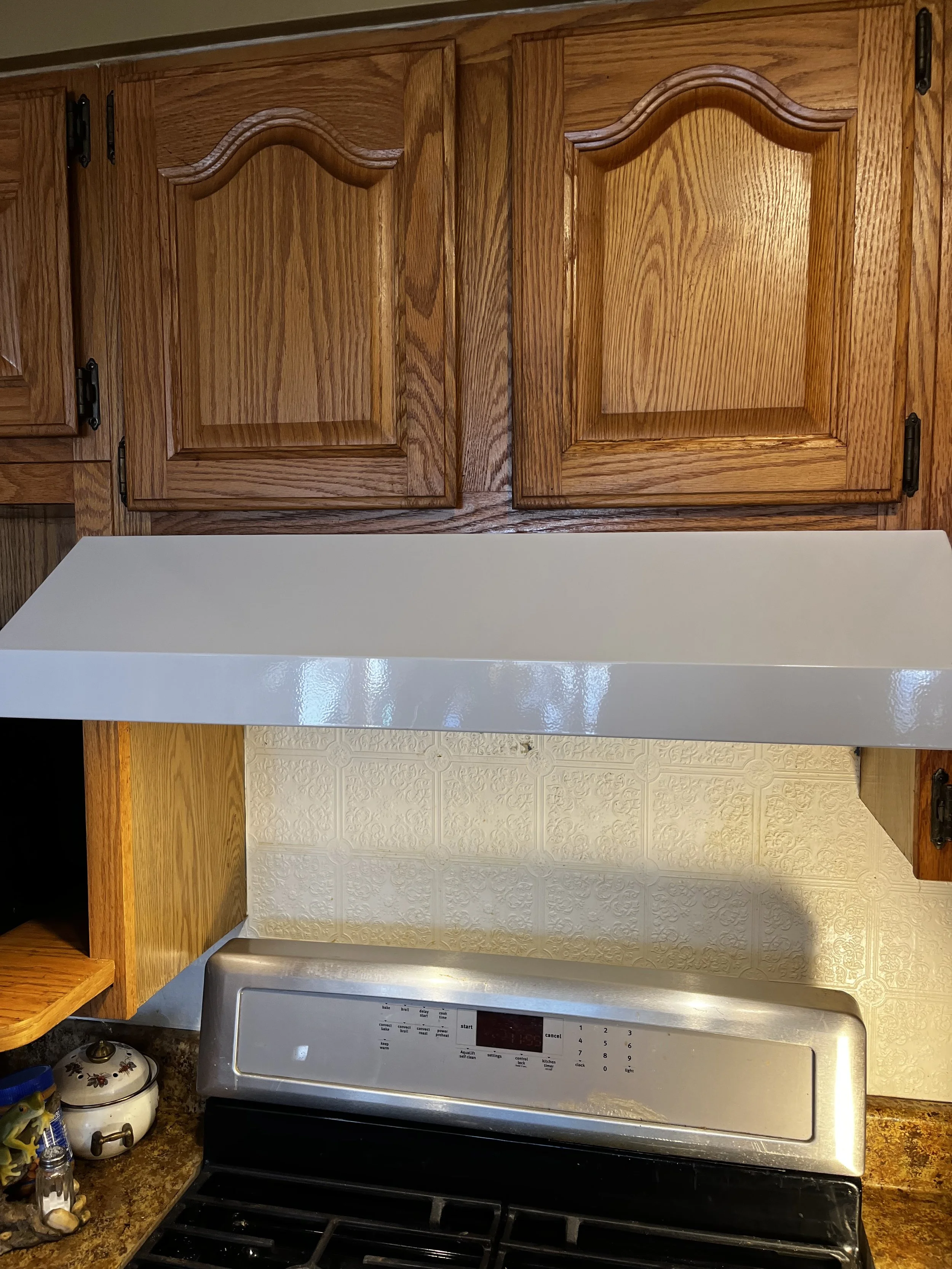 replaced old exhaust fan in kitchen