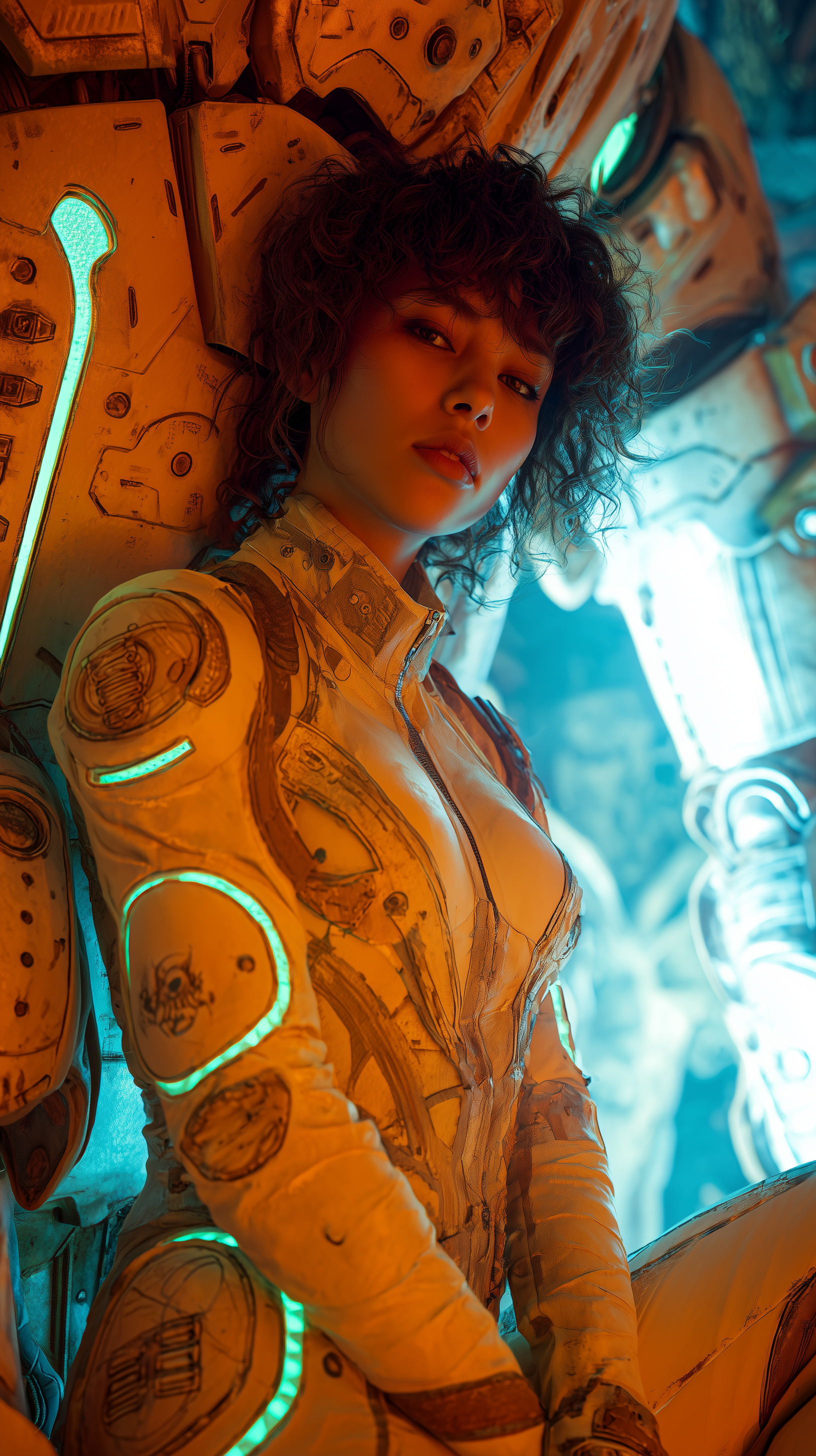 u5664483869_beautiful_mech_warrior_pilot_women_saving_the_cat_a_8645a989-c4f5-42cf-8b42-d4e4b3711d7f.png