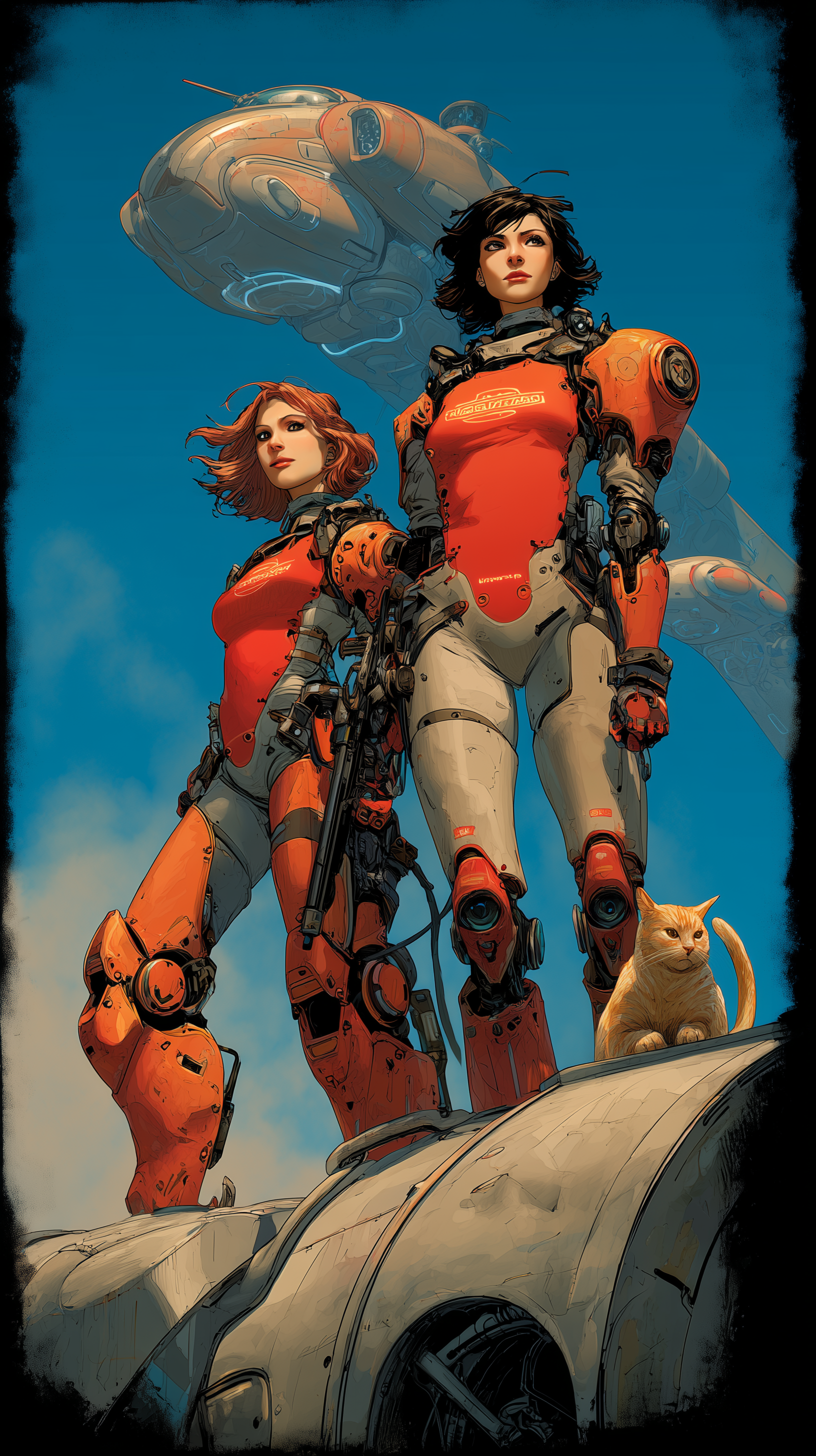 u5664483869_beautiful_mech_warrior_pilot_women_saving_the_cat_a_b3b92460-96c7-4858-94c5-c227116d964c.png