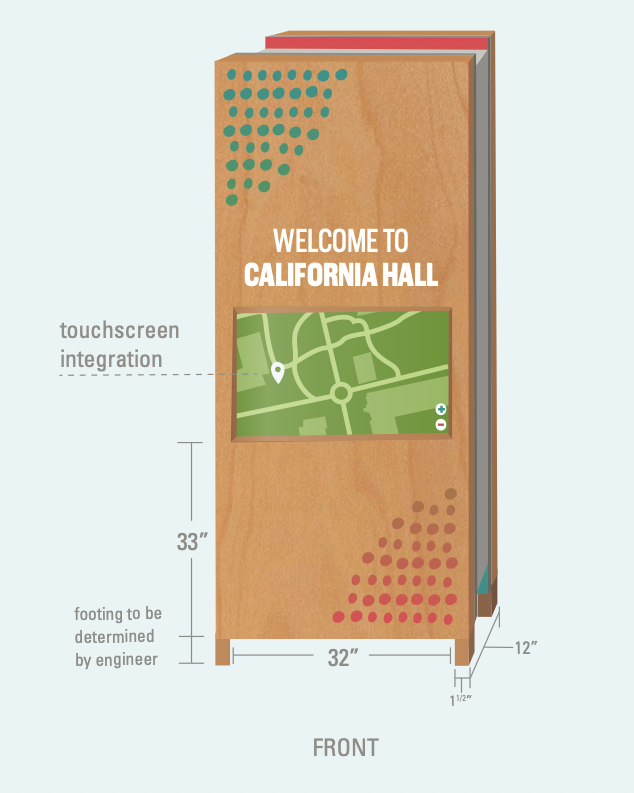 California Hall Wayfinding  & Signage System