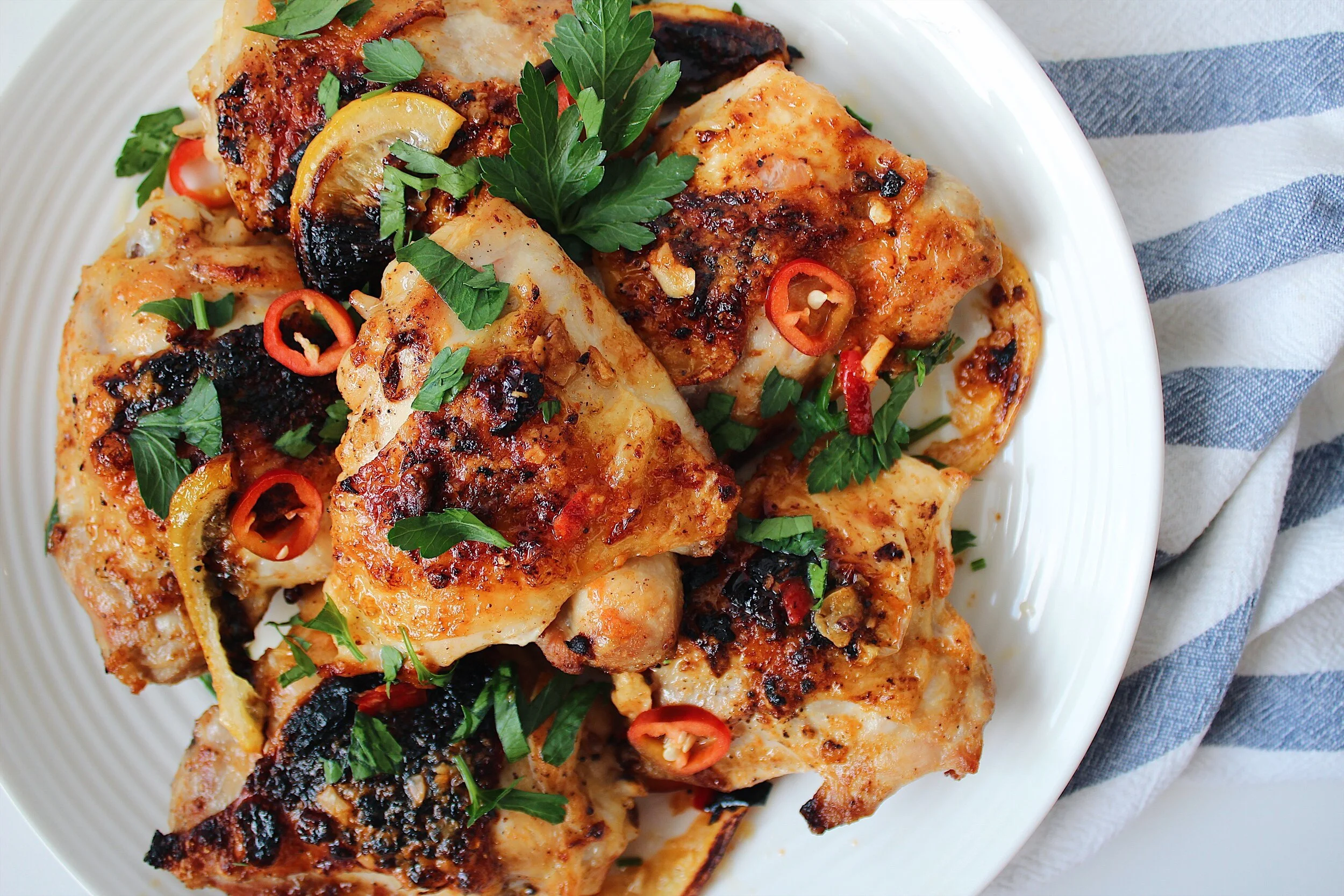 Lemon Garlic Chili Chicken