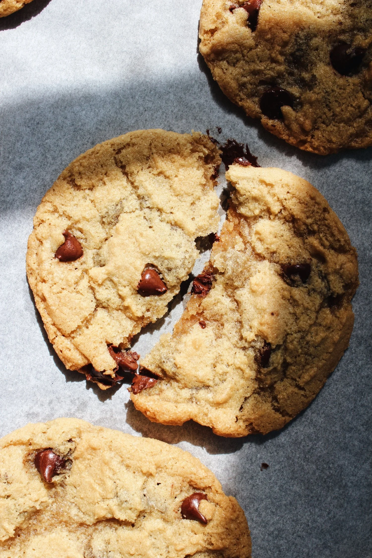 Vegan Brown Butter Peanut Butter Chocolate Cookies