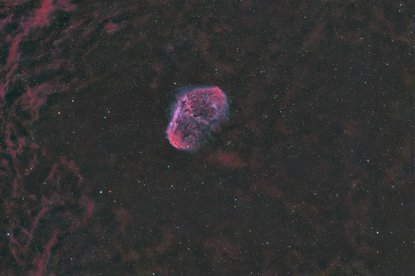 NGC 6888 ( Crescent Nebula) 4,990ly  06-30-25 2230
&mdash;&mdash;&mdash;&mdash;&mdash;&mdash;&mdash;&mdash;&mdash;&mdash;&mdash;&mdash;&mdash;&mdash;&mdash;&mdash;&mdash;&mdash;&mdash;&mdash;&mdash;&mdash;&mdash;&mdash;&mdash;&mdash;&mdash;&mdash;&md