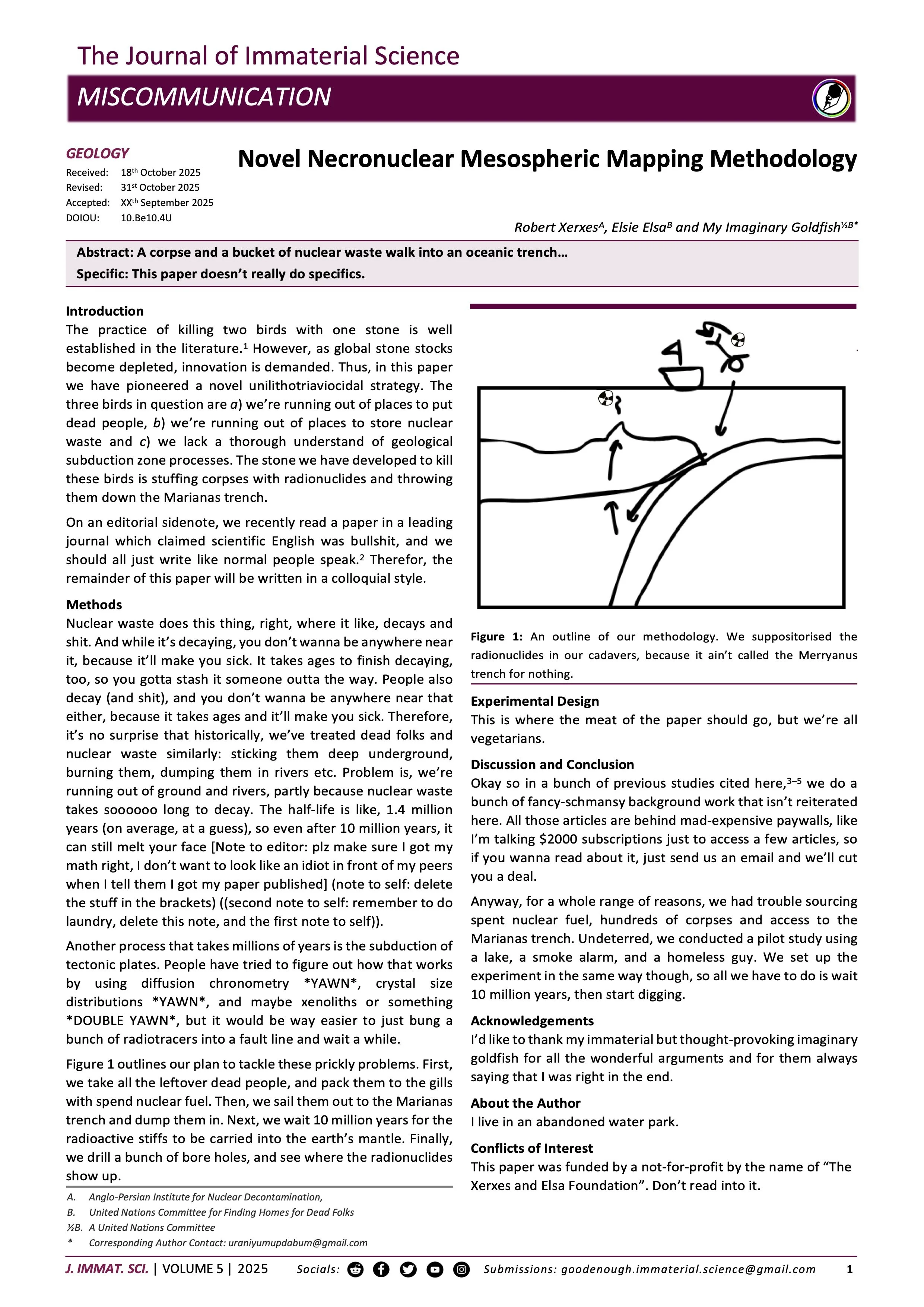 Novel Necronuclear Mesospheric Mapping Methodology