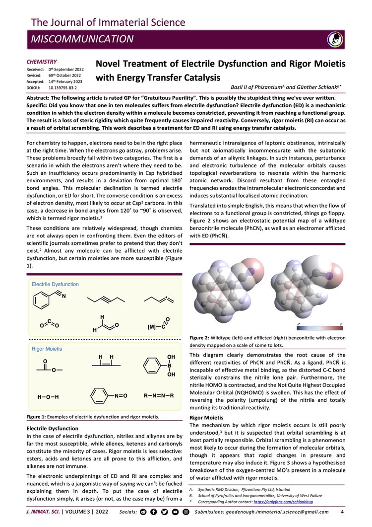 Immaterial Transfer Novel Treatment of Electrile Dysfunction and Rigor Moietis with Energy ...