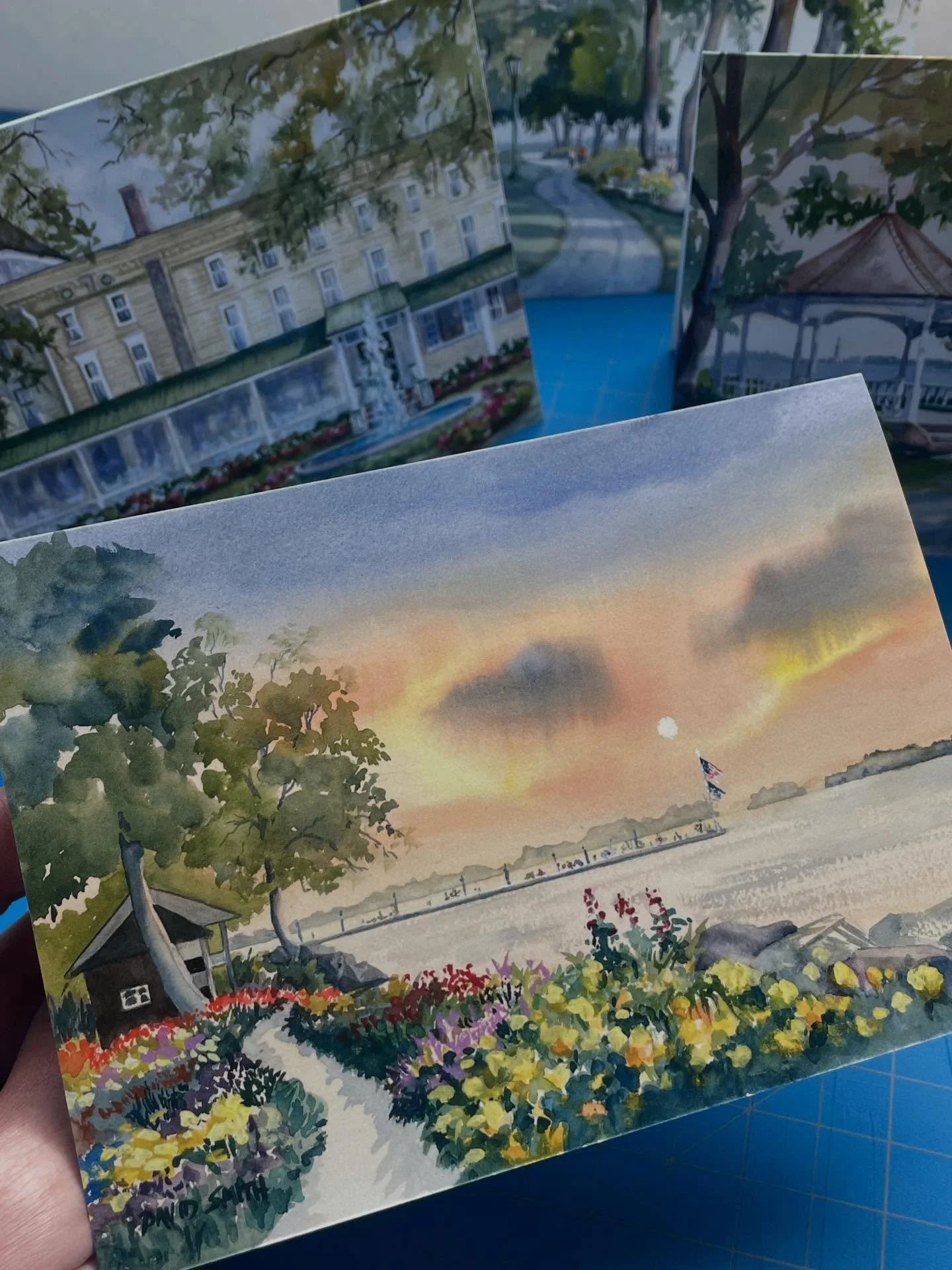 Did you know we offer greeting cards? 
Art cards are a great way for people to get to know your art with a lower barrier for entry. You can include your website and contact info so they can keep coming back for more!
Inquire to learn how we can turn 