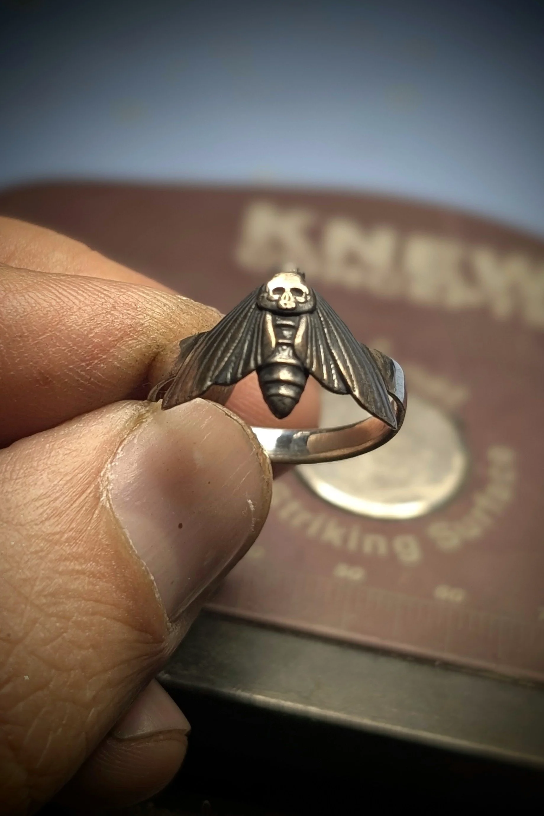 Death's-head Moth Ring