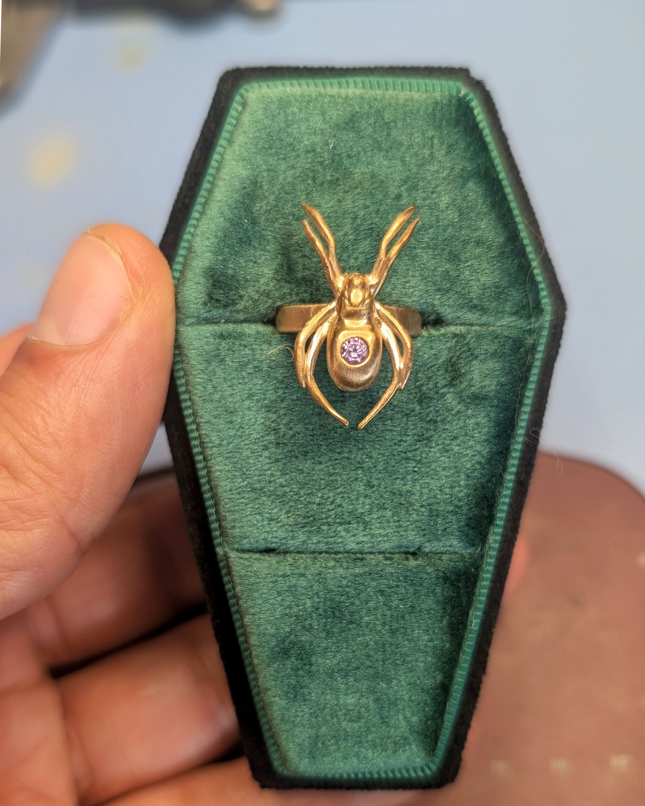 Spider ring with 3mm CZ