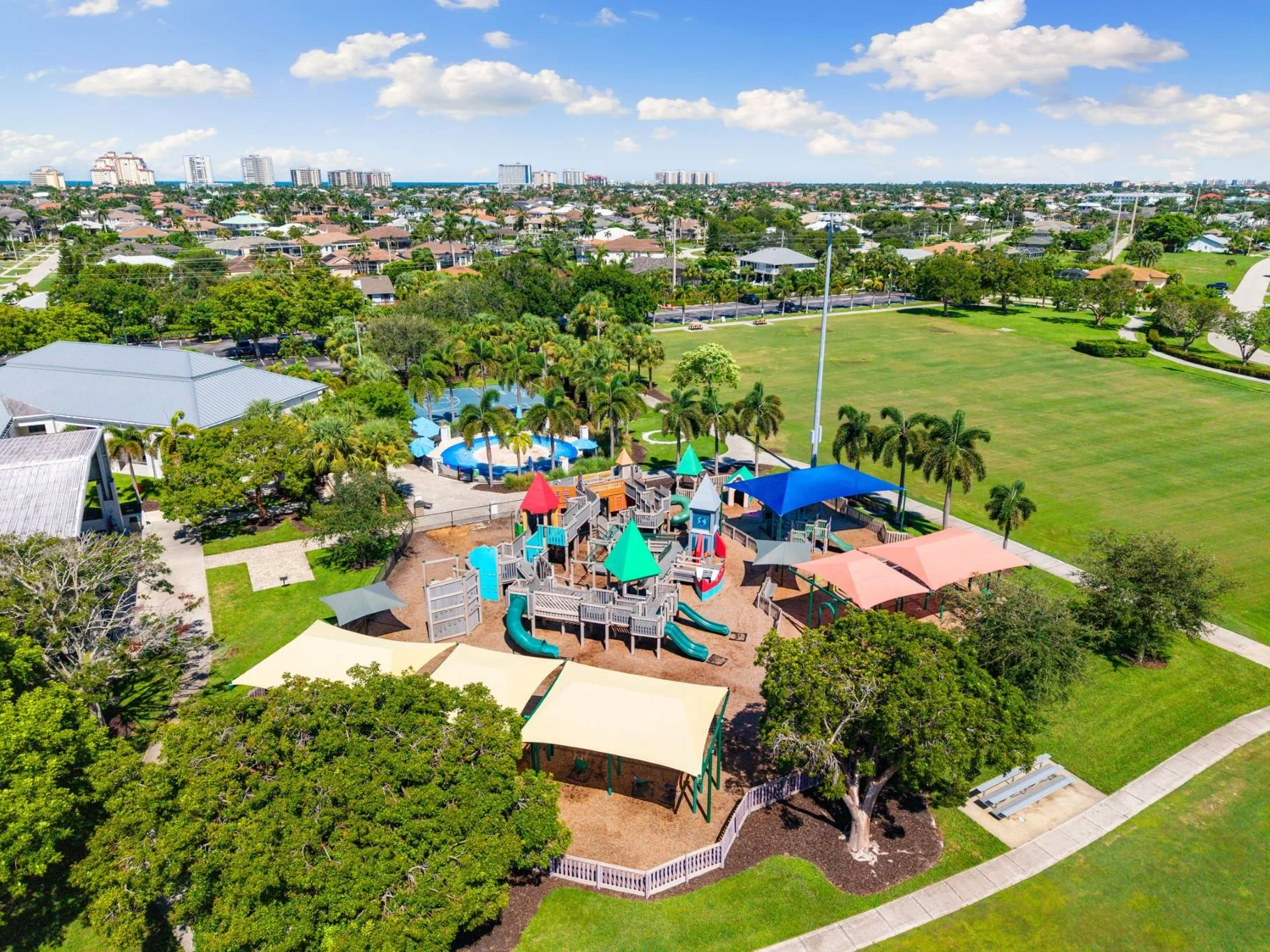  Playgrounds, basketball, and tennis courts for all ages 