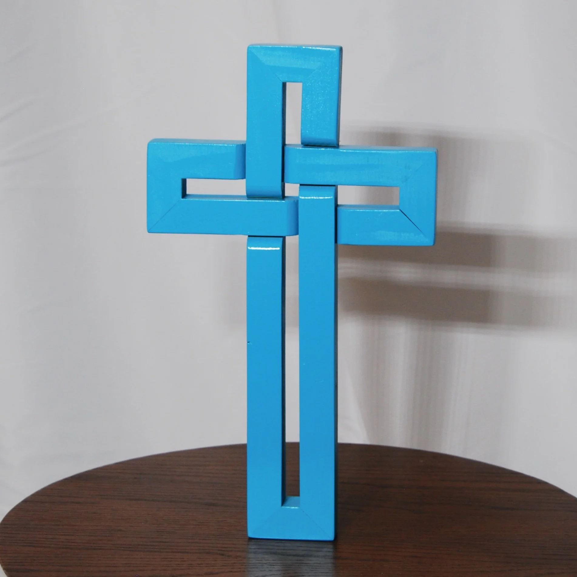 Handcrafted Seaside Blue Cross – Simple, Meaningful, and Timeless