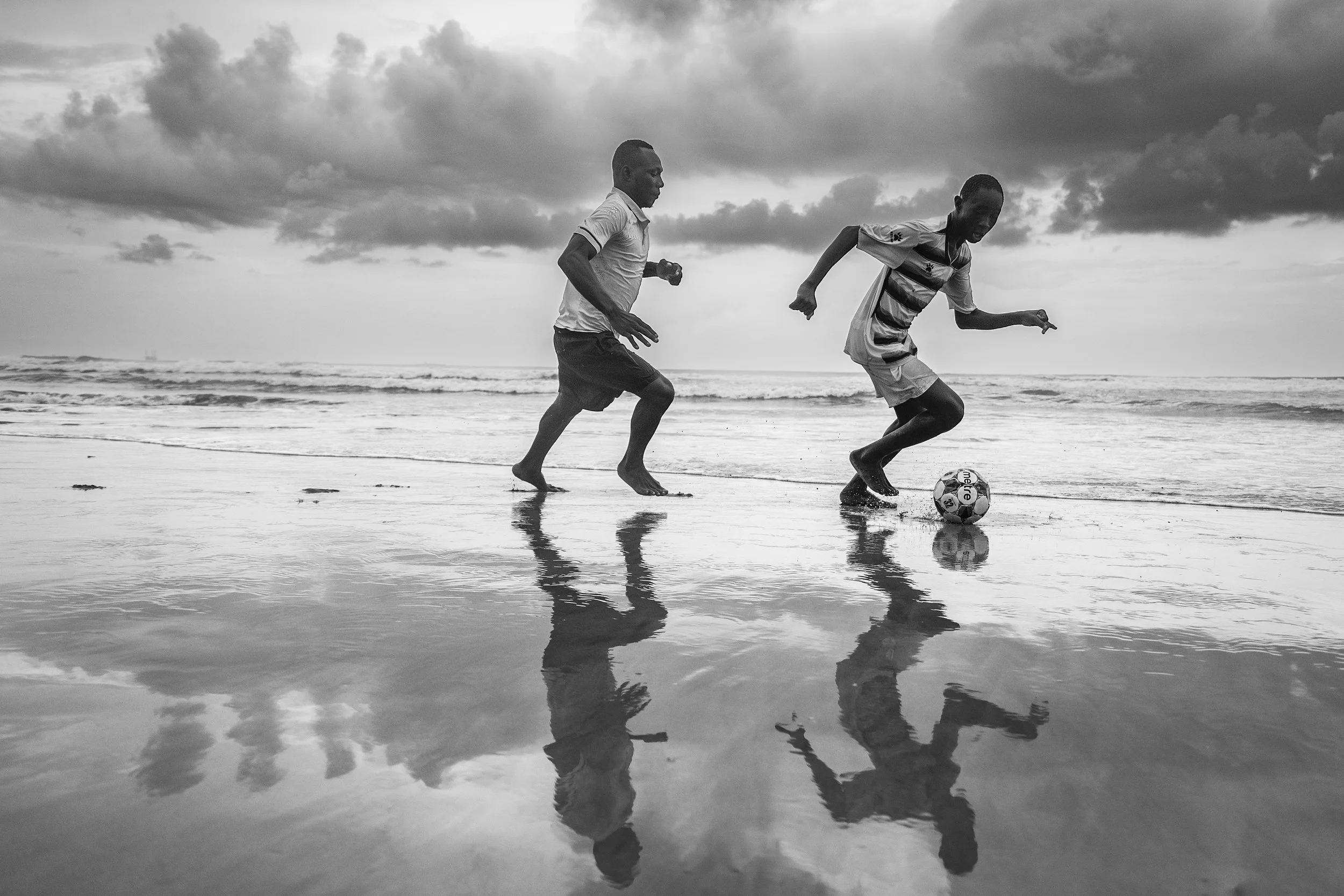 Football is in the DNA of the Ghanaians, even on the beaches of Teshie.