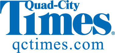 Logo of Quad-City Times with text and website URL.