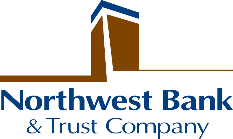 Logo for Northwest Bank & Trust Company featuring a stylized bank building in brown and blue.