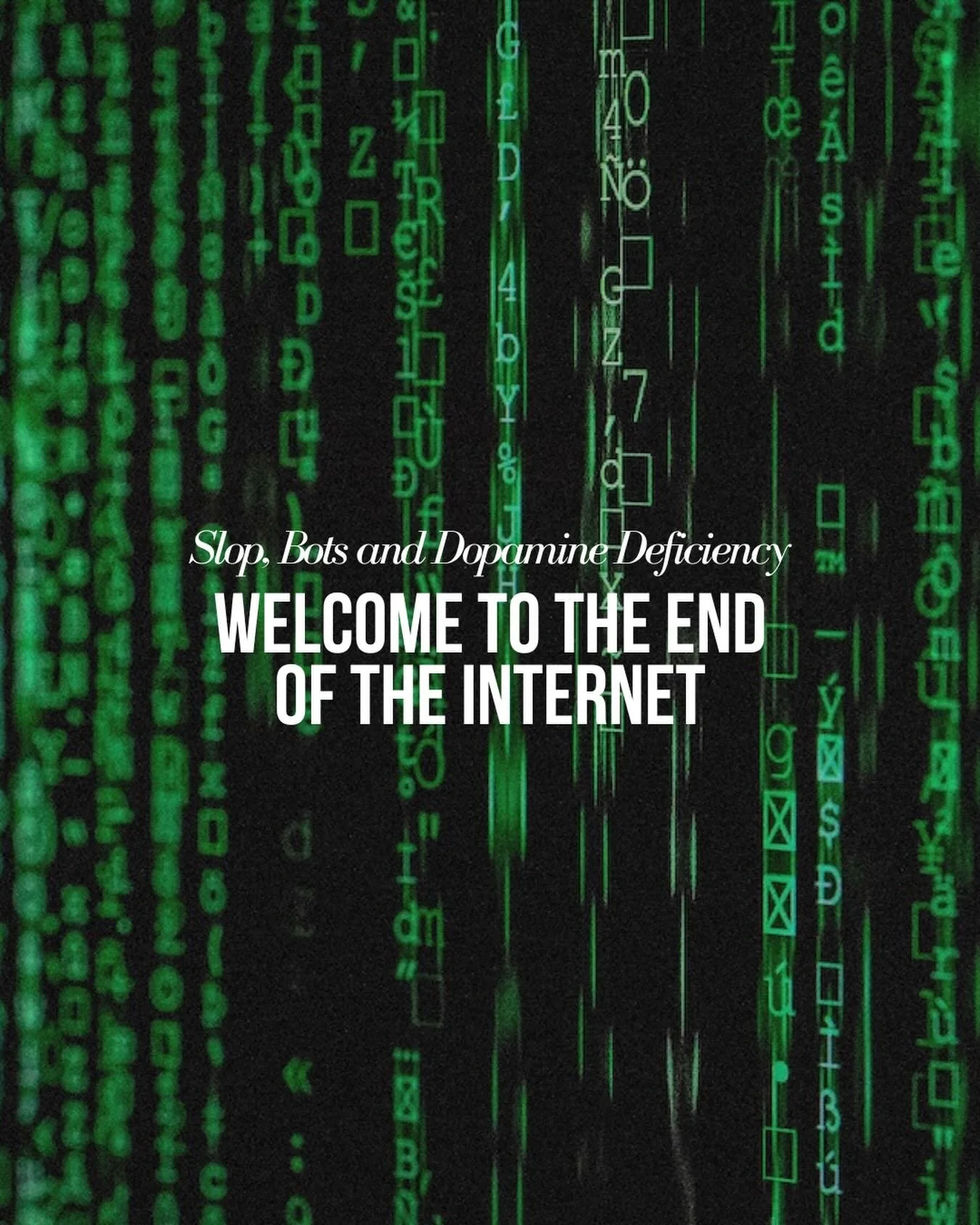 Inside the chaotic decline of the internet and why humans are logging off. Link in bio.