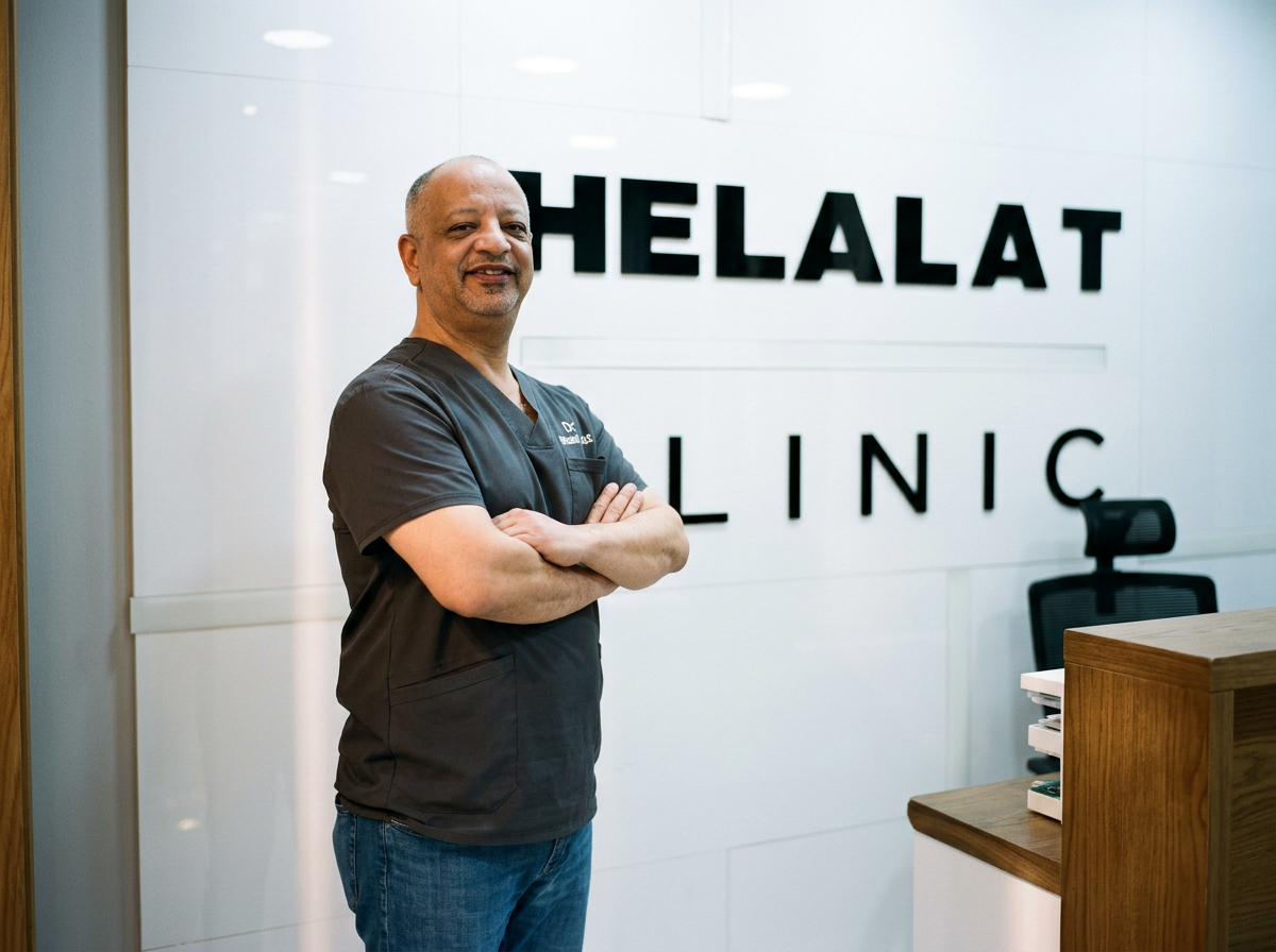 Dr. Mohammad Helalat, consultant dermatologist, at Helalat Clinic in Amman