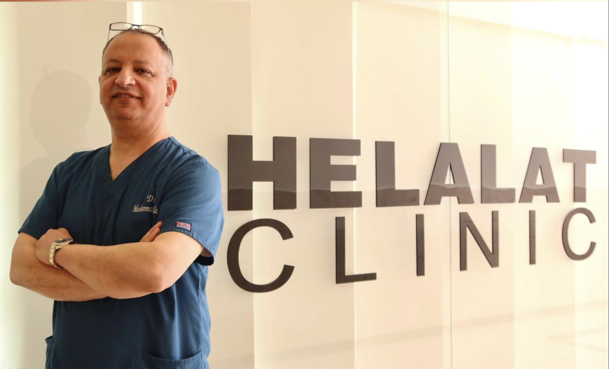 Dr Mohammed Helalat, a dermatologist who owns the clinic, and has a vast expertise in aesthetic and cosmetic medicine, botox, filler, plasma treatments for hair loss, varicose veins, wart removal, skin tag removal, psoriasis treatment, milea,rosacea