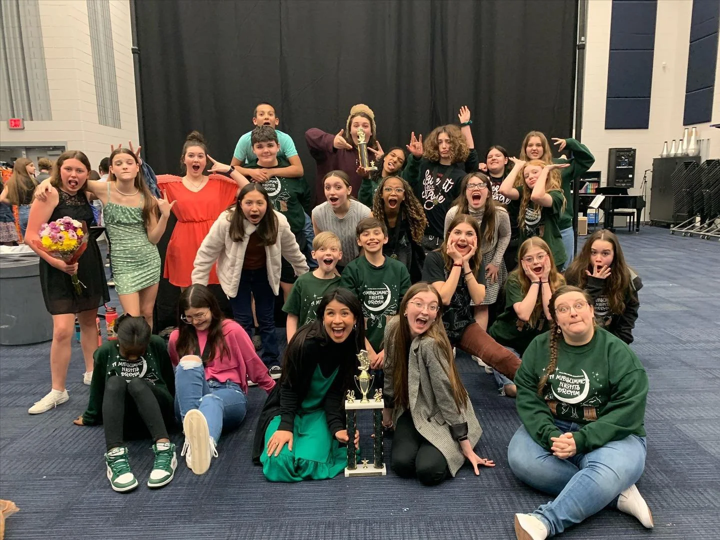 Proud of the work these students did today! #thankyoutheatregods