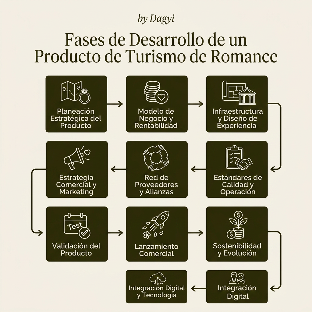 Metodologia de Dagyi Rivera para el desarrollo de productos turisticos de romance