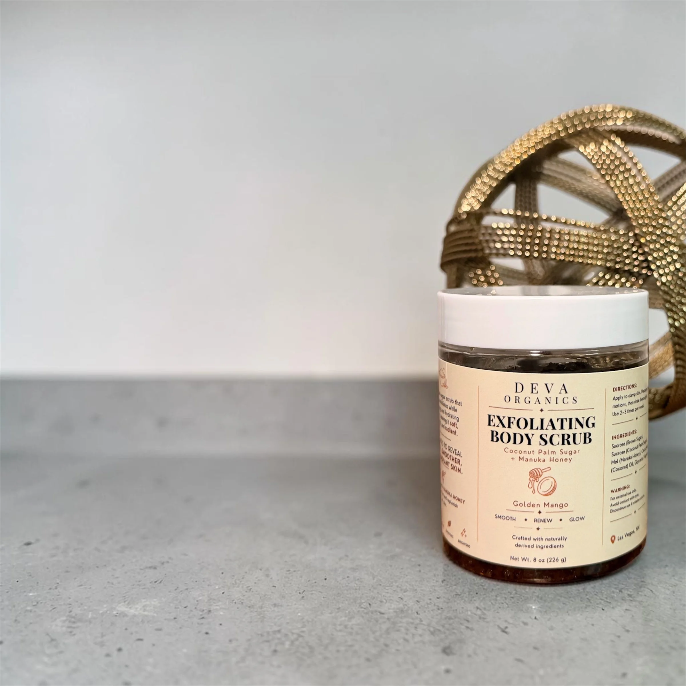 Manuka Honey + Coconut Palm Sugar Body Scrub